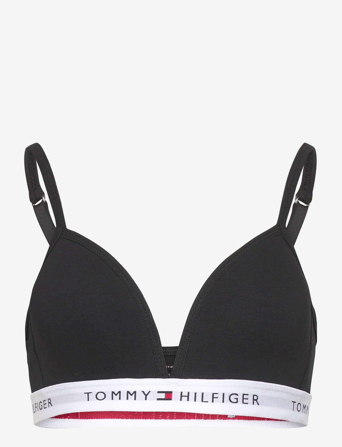 Tommy Hilfiger - TRIANGLE BRA FIXED FOAM - tops - black - 0
