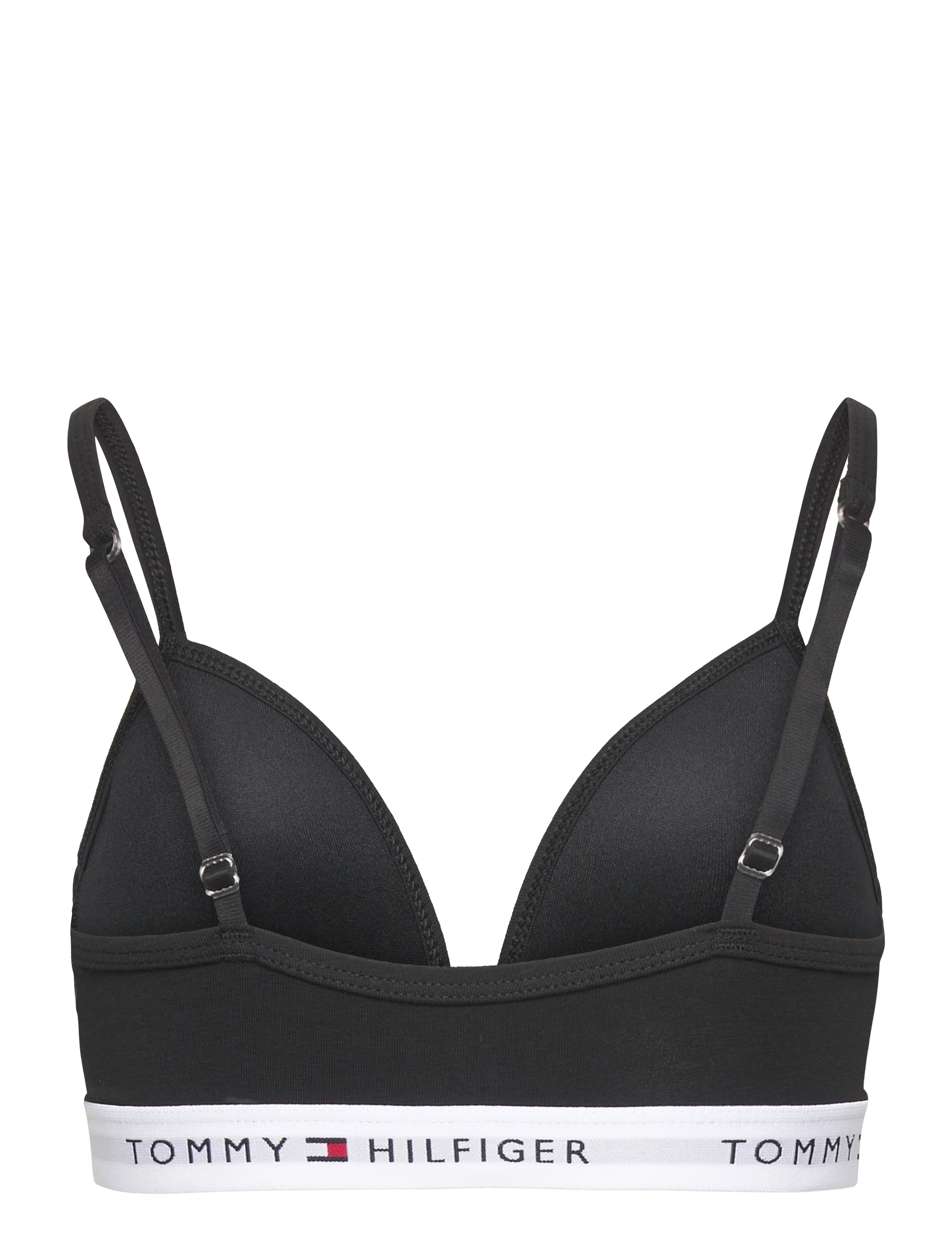 Tommy Hilfiger - TRIANGLE BRA FIXED FOAM - toppar - black - 1
