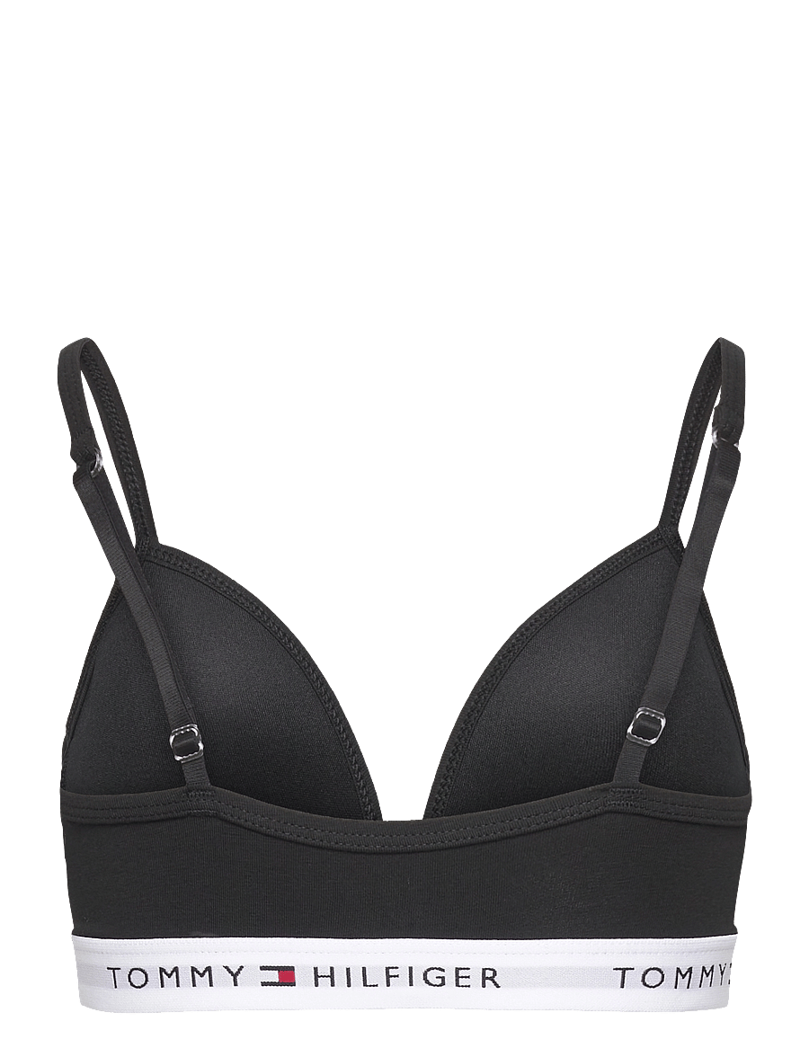 Tommy Hilfiger - TRIANGLE BRA FIXED FOAM - toppar - black - 1