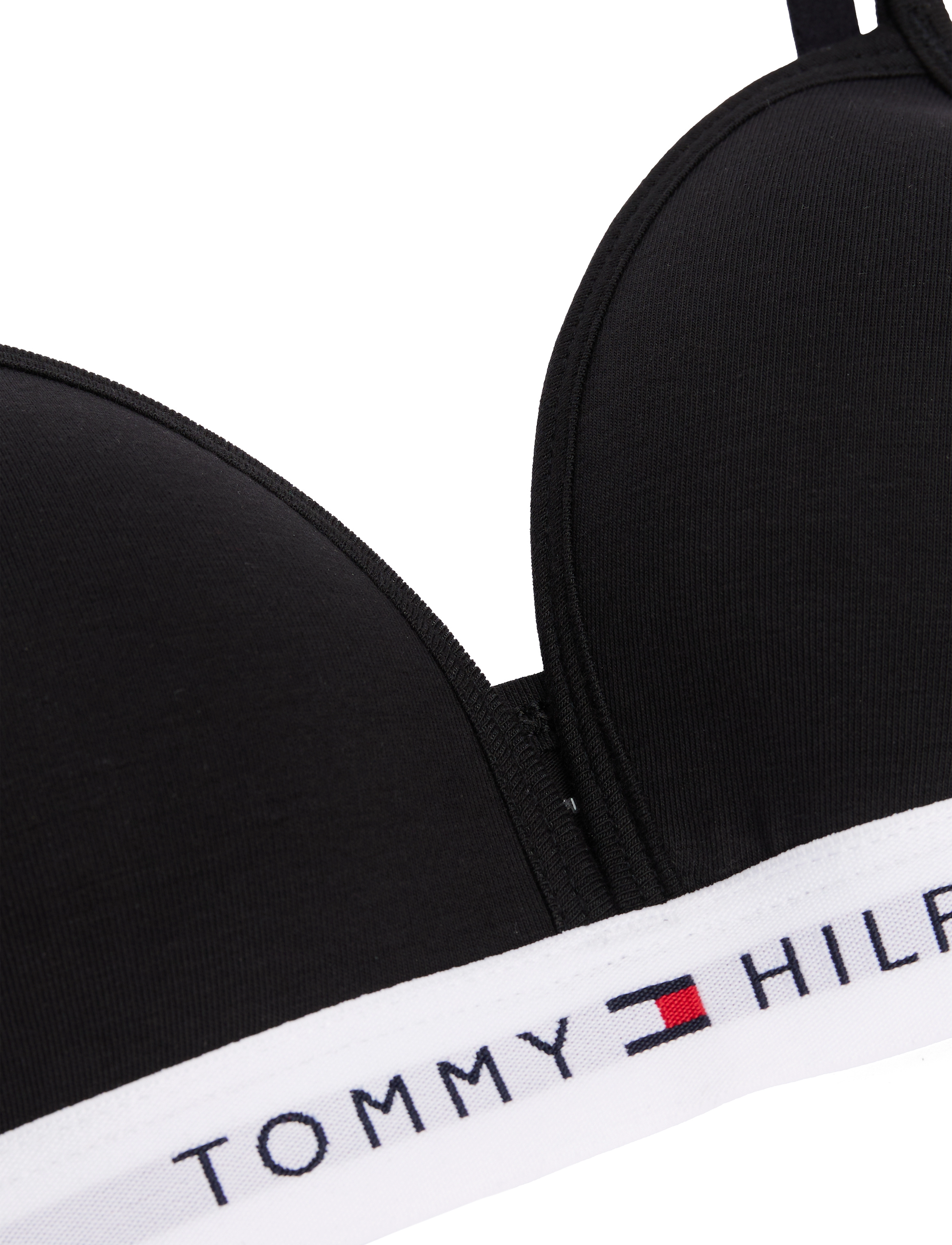 Tommy Hilfiger - TRIANGLE BRA FIXED FOAM - toppar - black - 2