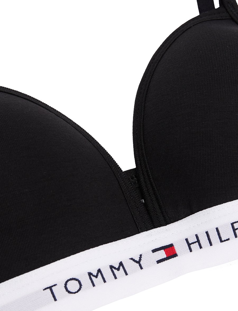 Tommy Hilfiger - TRIANGLE BRA FIXED FOAM - toppar - black - 2