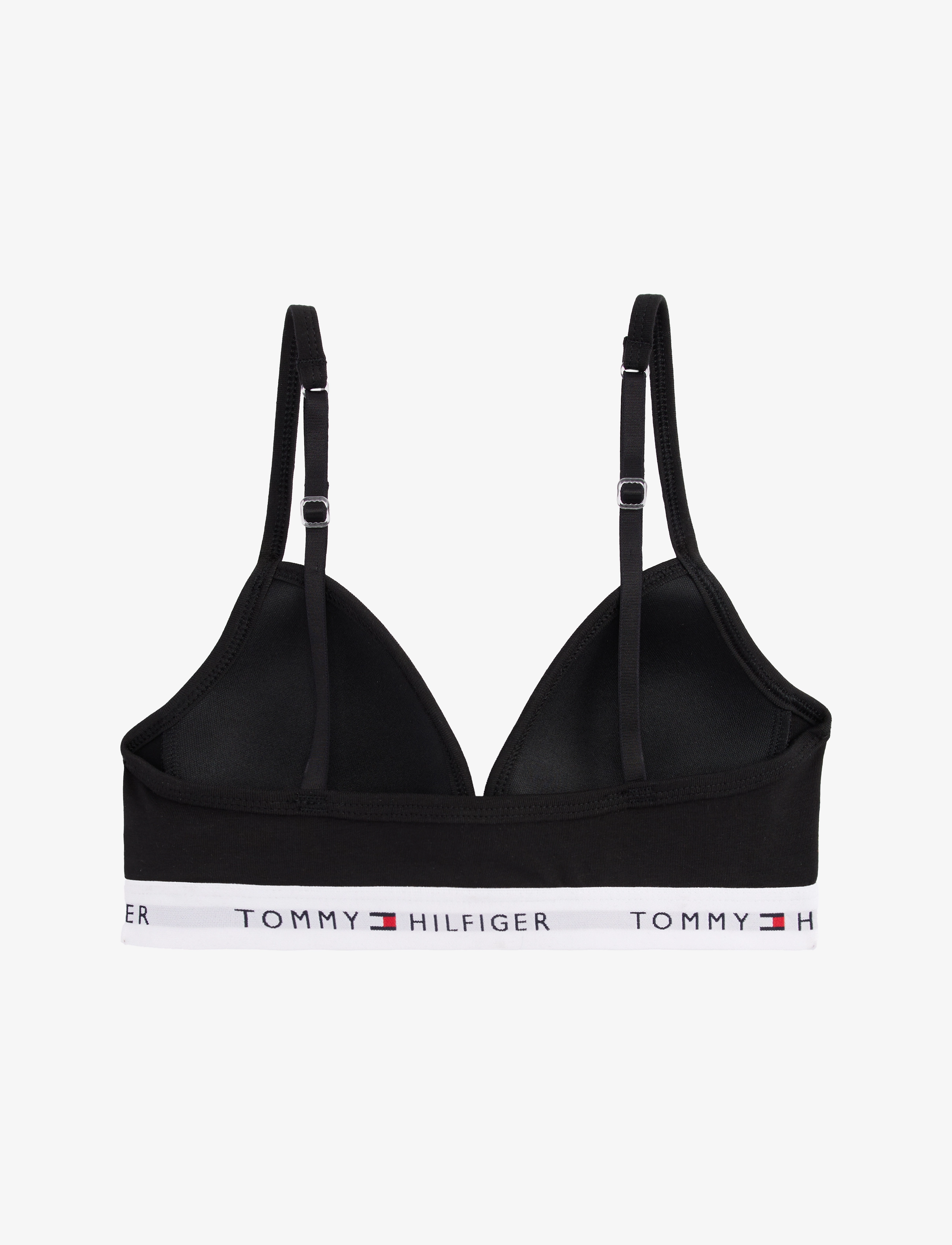 Tommy Hilfiger - TRIANGLE BRA FIXED FOAM - toppar - black - 4