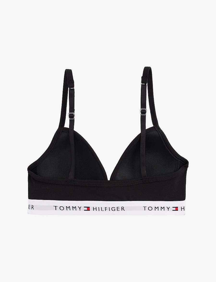 Tommy Hilfiger - TRIANGLE BRA FIXED FOAM - toppar - black - 4