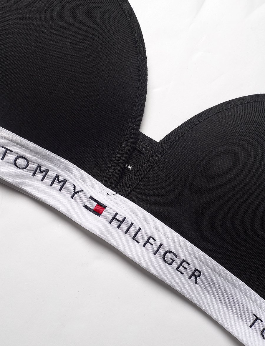 Tommy Hilfiger - TRIANGLE BRA FIXED FOAM - toppar - black - 3