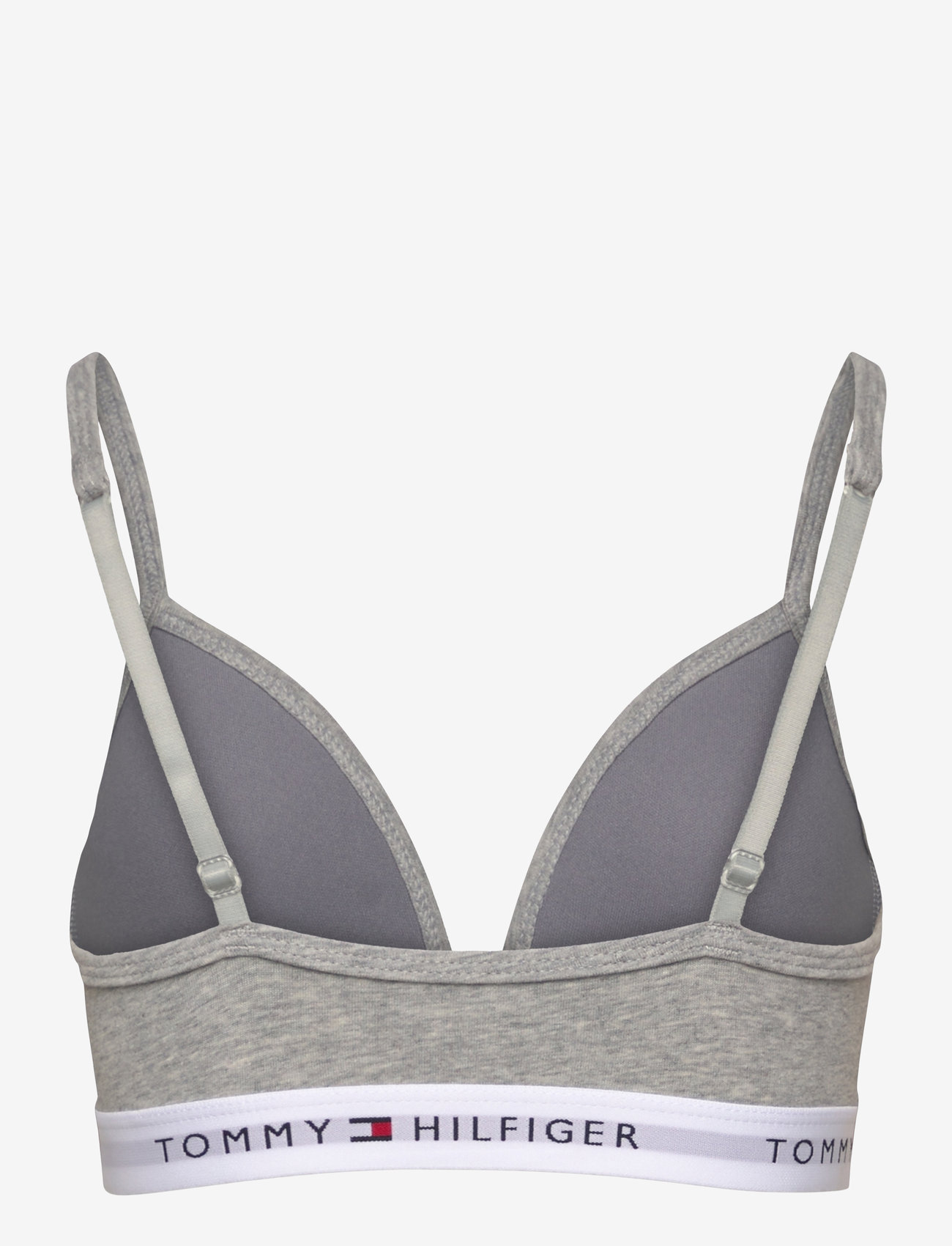 Tommy Hilfiger - TRIANGLE BRA FIXED FOAM - toppar - light grey heather - 1
