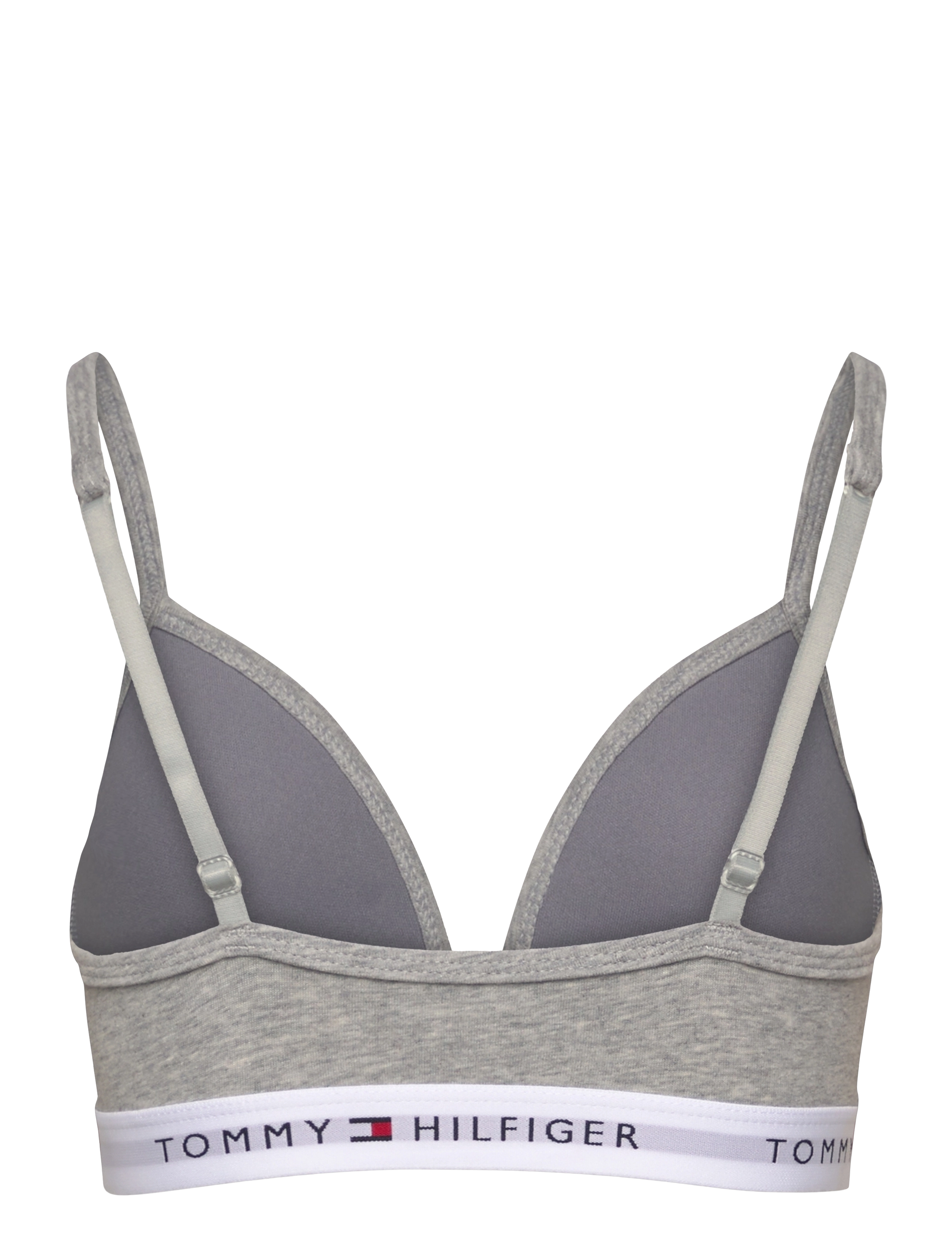 Tommy Hilfiger - TRIANGLE BRA FIXED FOAM - gode sommertilbud - light grey heather - 1