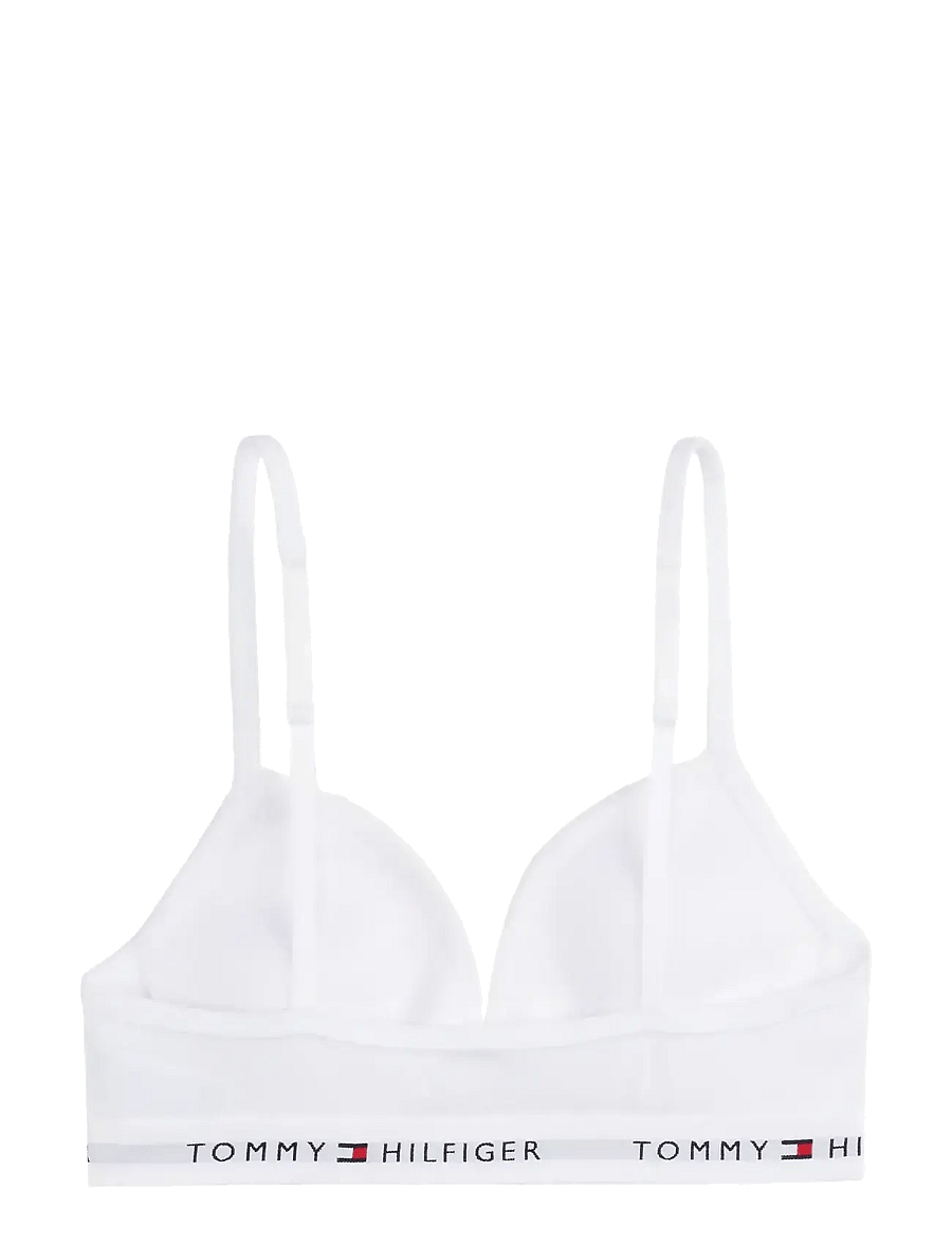 Tommy Hilfiger - TRIANGLE BRA FIXED FOAM - toppar - white - 1