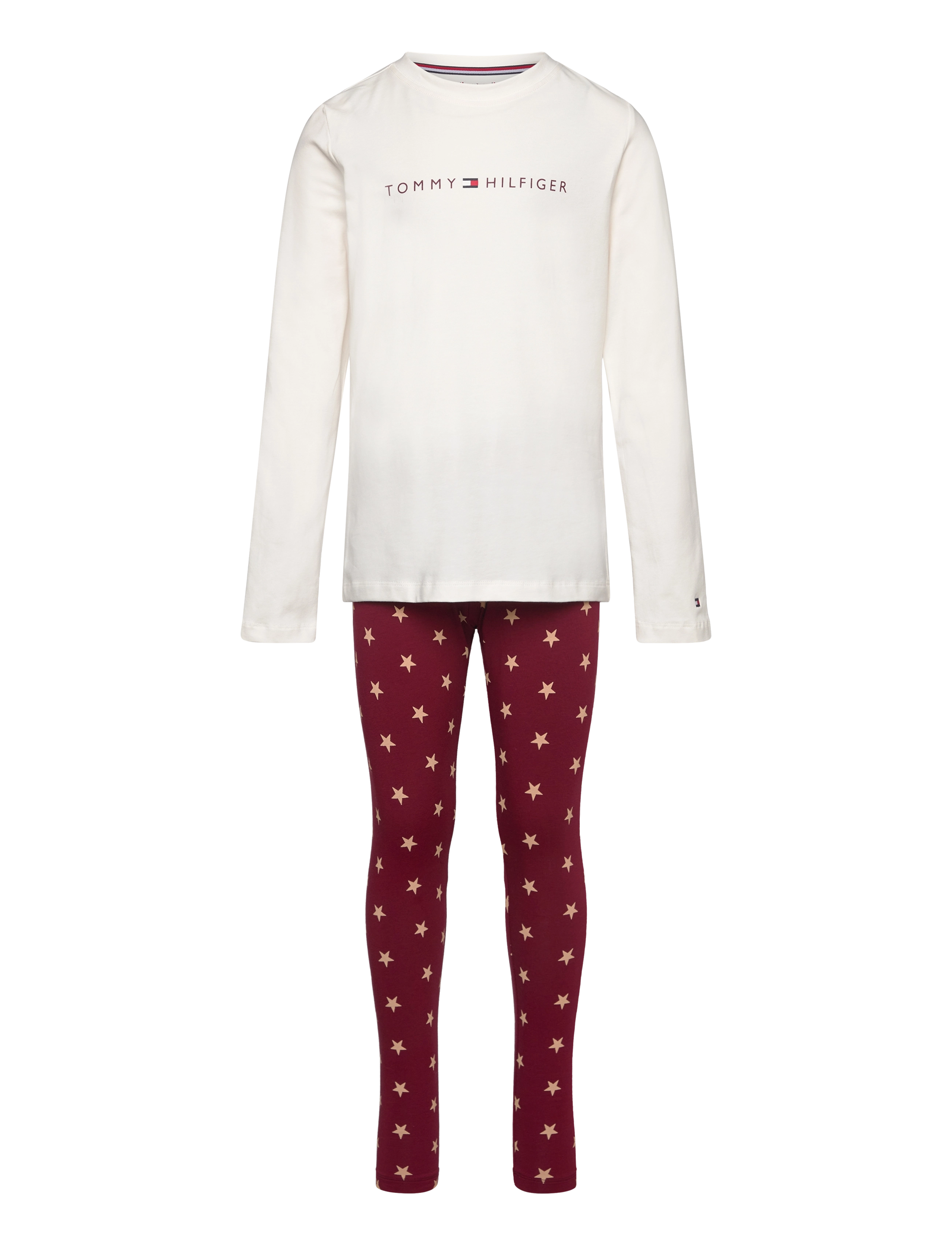 Tommy Hilfiger - LS PJ LEGGING PRINT SET - ancient white/ctb star aop - 1