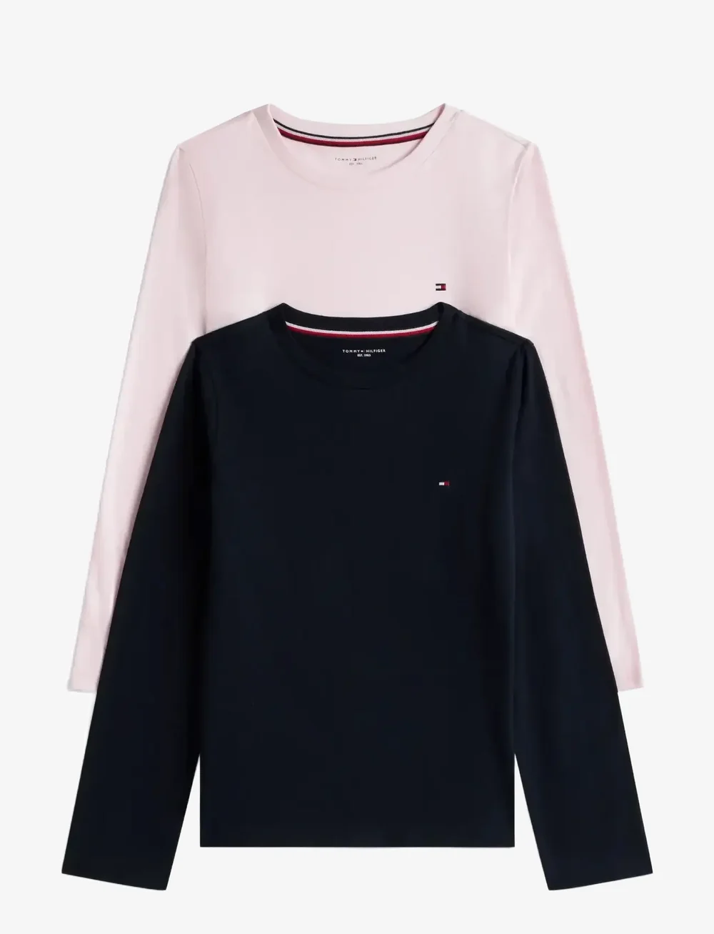 Tommy Hilfiger - 2 PK LS TEE - långärmade t-shirts - desert sky/light pink - 1
