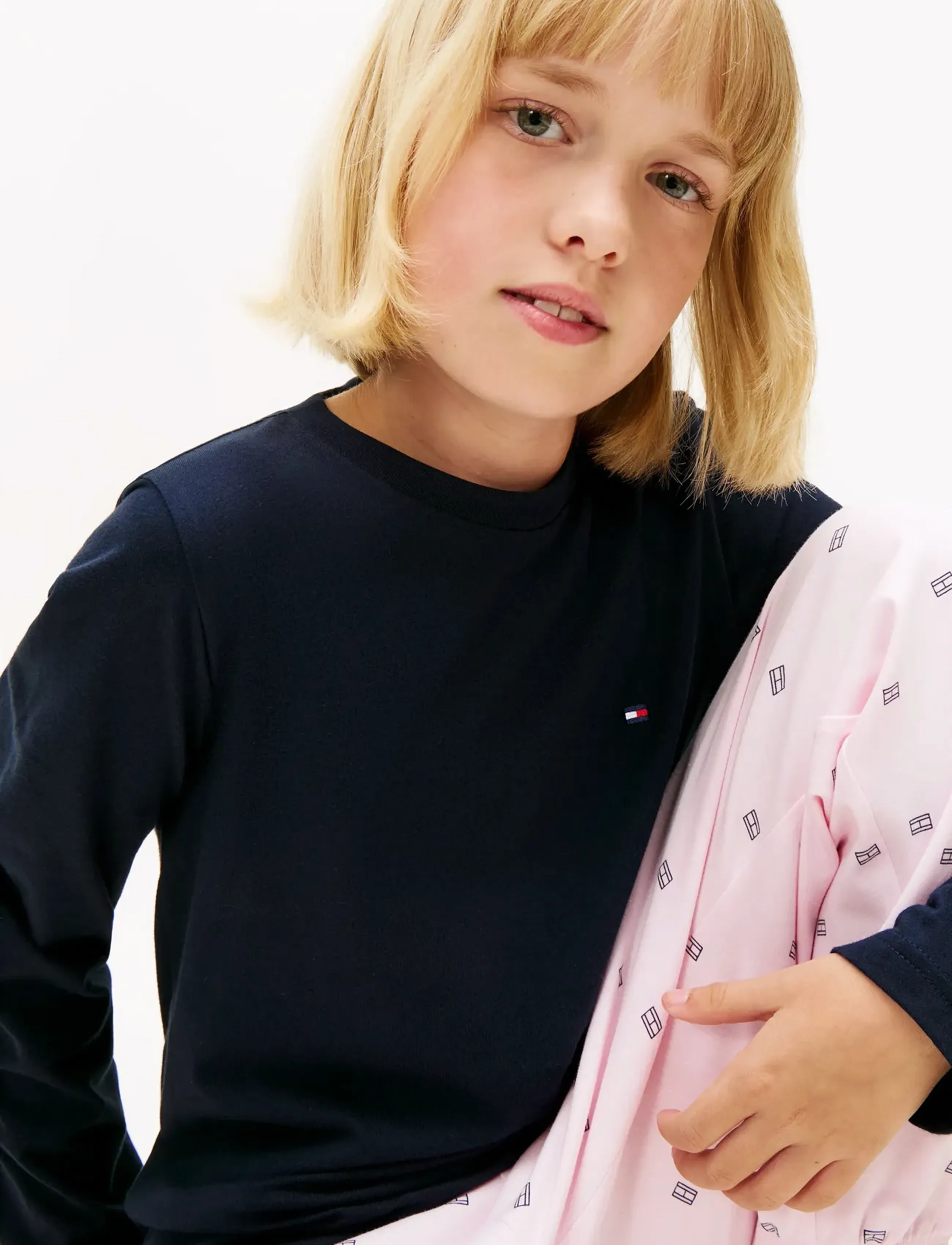 Tommy Hilfiger - 2 PK LS TEE - langermede t-skjorter - desert sky/light pink - 2