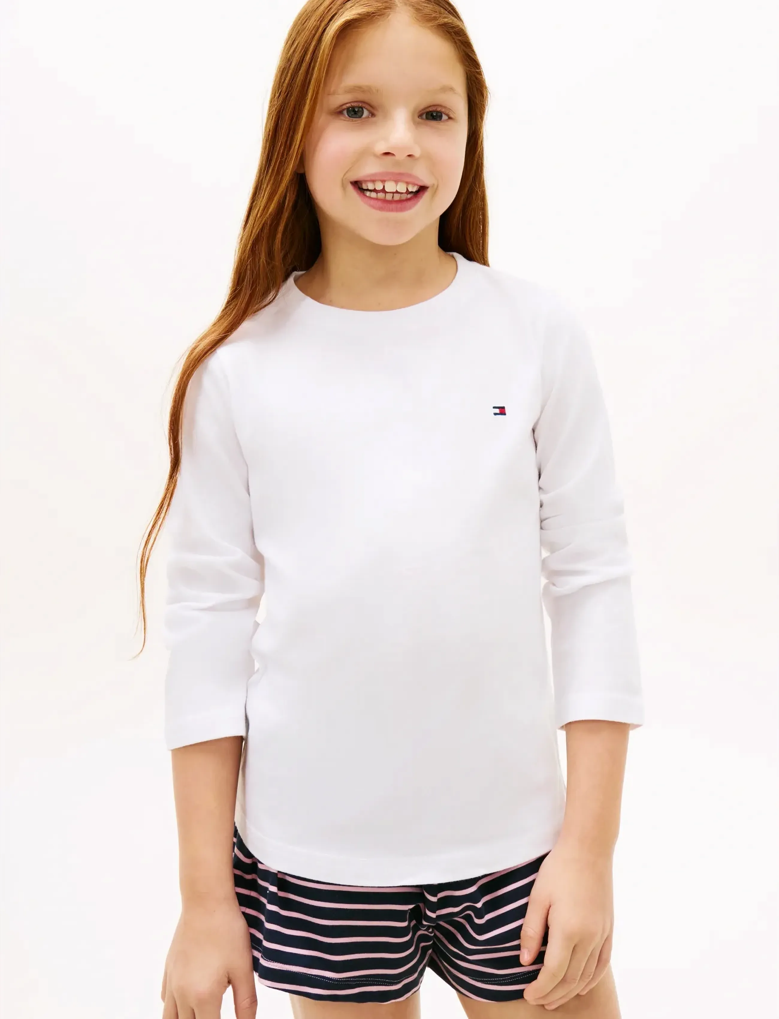 Tommy Hilfiger 2 PK LS TEE - Pitkähihaiset t-paidat - LIGHT PINK WHITE / pink/rose