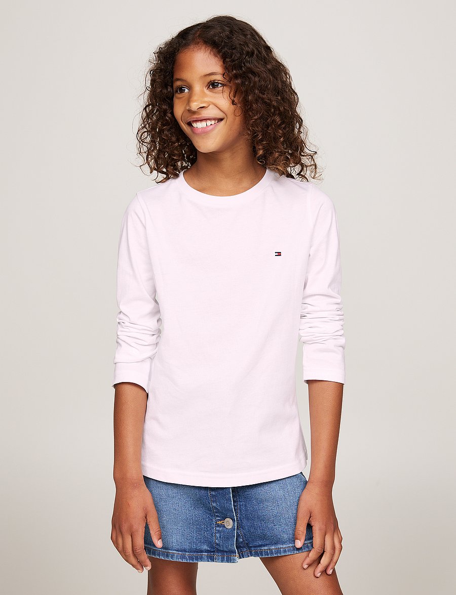 Tommy Hilfiger - 2 PK LS TEE - pikkade varrukatega t-särgid - light pink white - 2