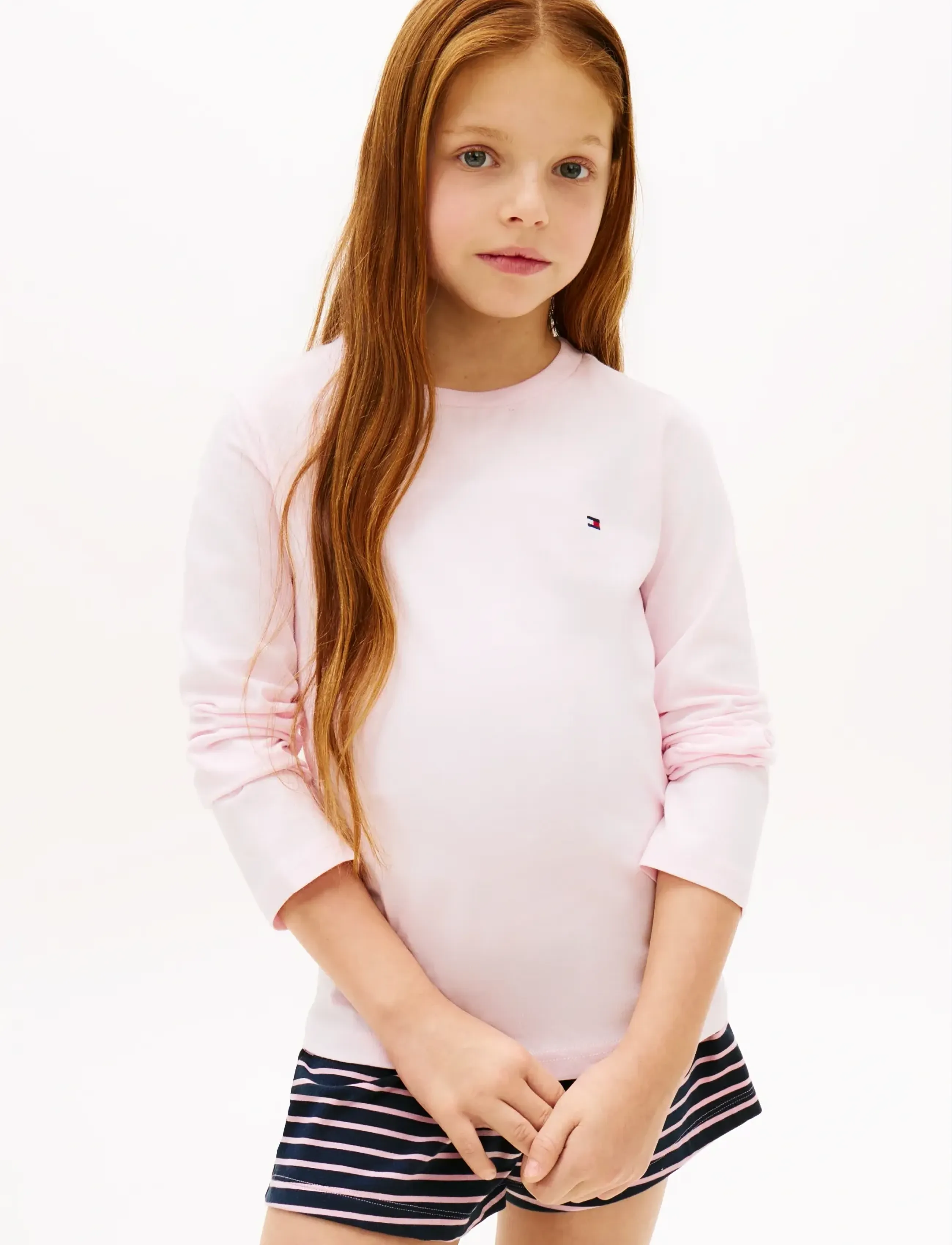 Tommy Hilfiger - 2 PK LS TEE - langærmede t-shirts - light pink white - 4