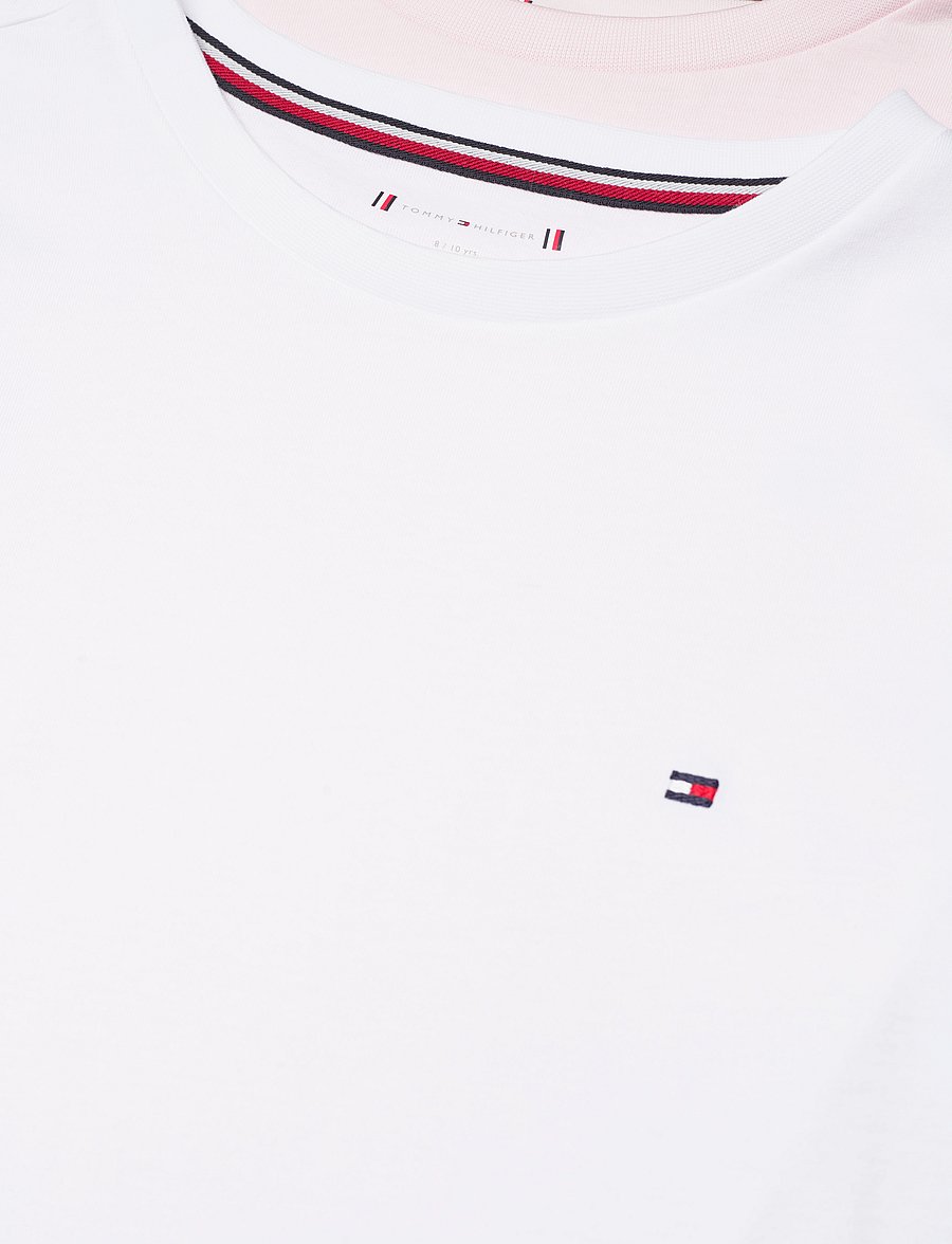 Tommy Hilfiger - 2 PK LS TEE - pikkade varrukatega t-särgid - light pink white - 5