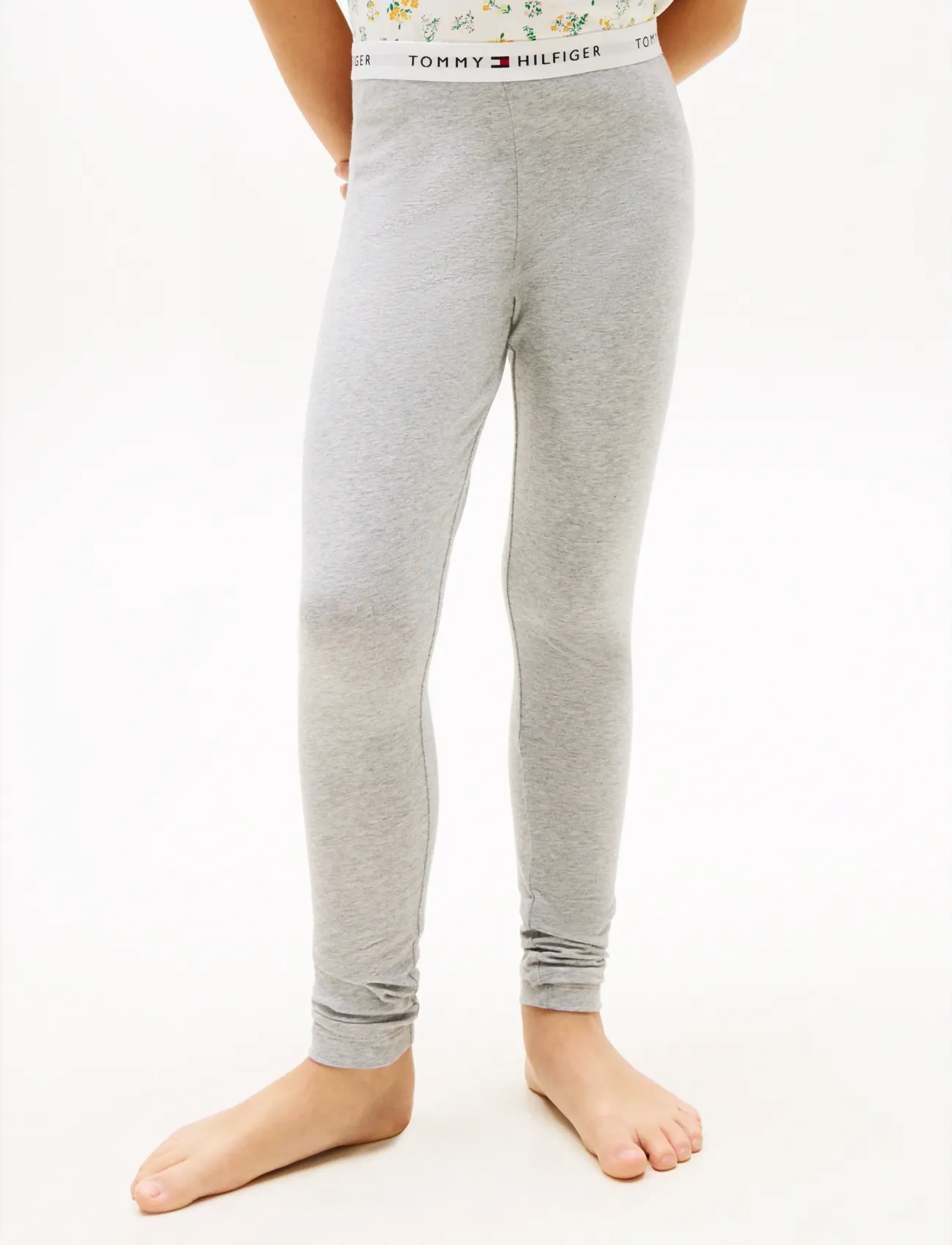 Tommy Hilfiger 2P LEGGINS - Leggings - FOGGY PINK   L GRY HTR / multi