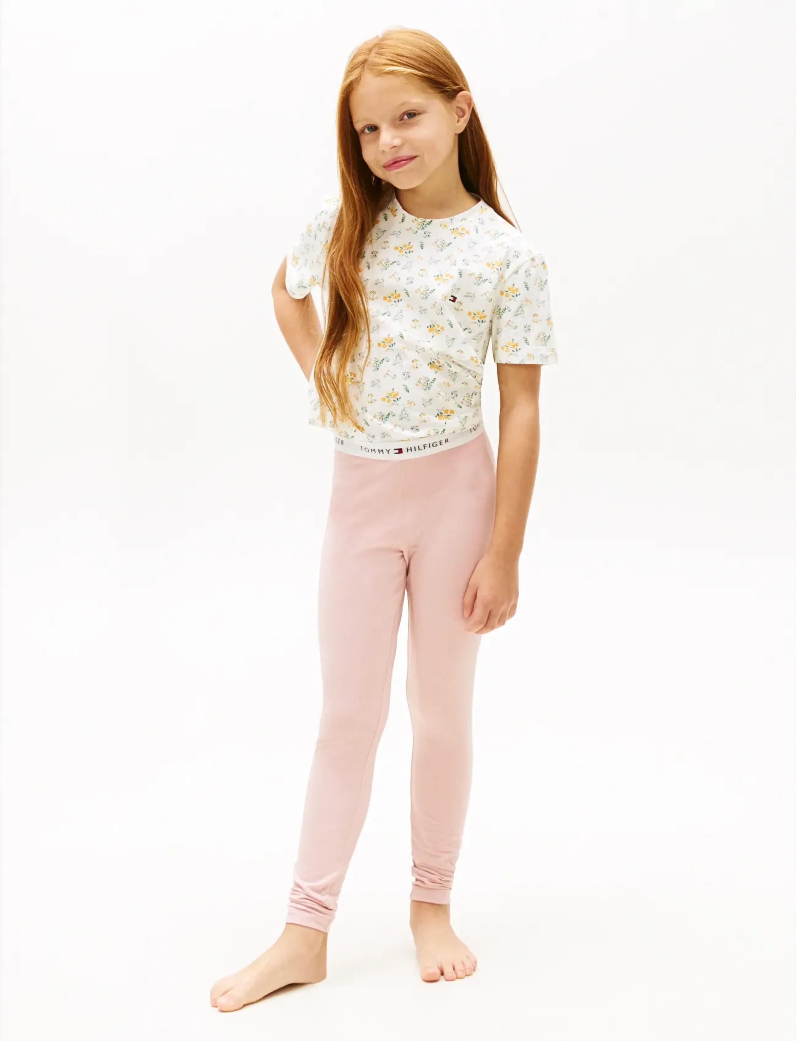 Tommy Hilfiger - 2P LEGGINS - leggings - foggy pink   l gry htr - 2