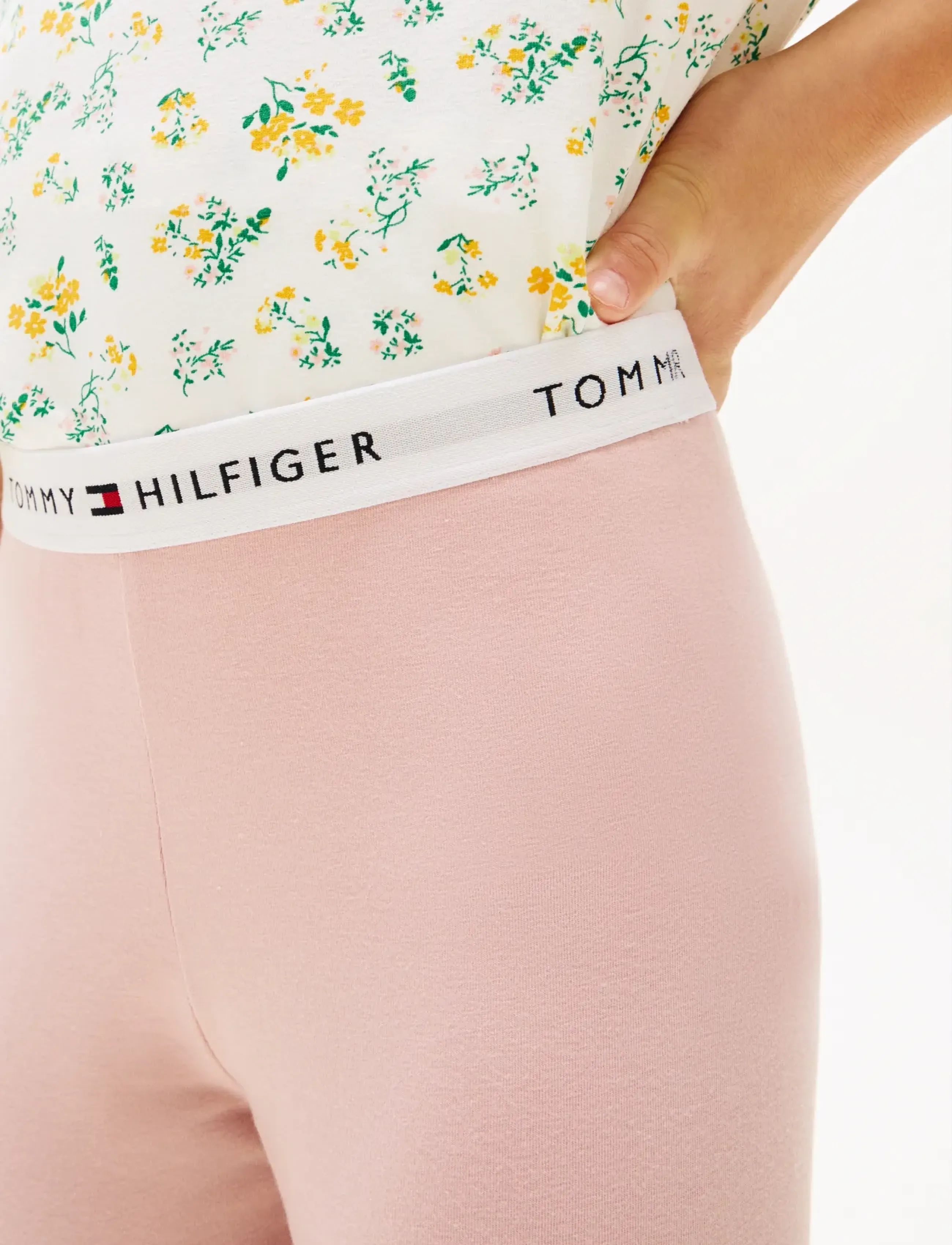 Tommy Hilfiger - 2P LEGGINS - leggings - foggy pink   l gry htr - 5