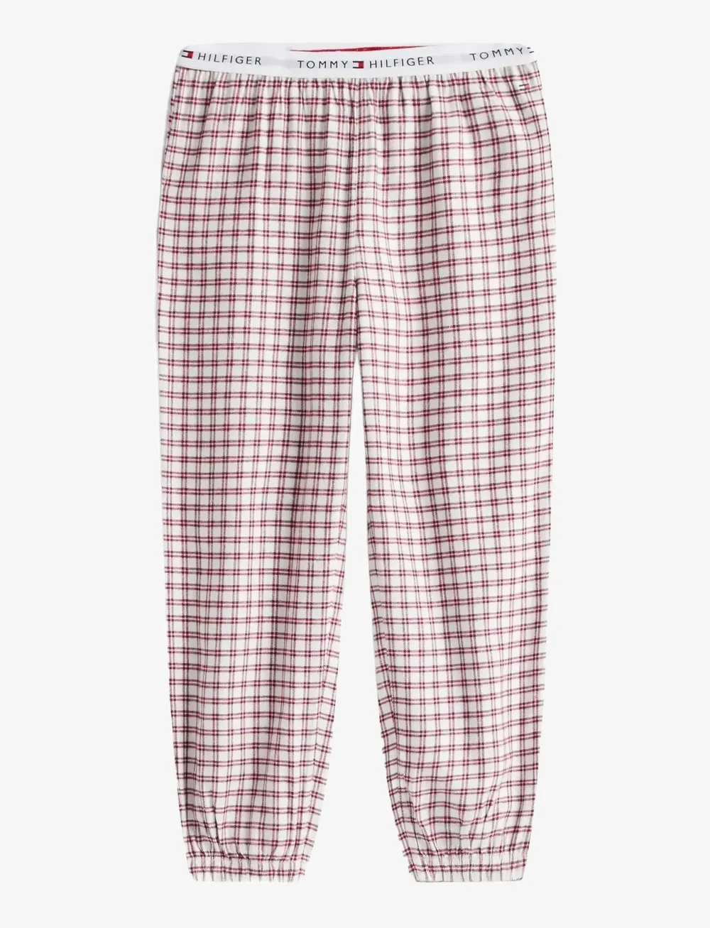 Tommy Hilfiger - LS CUFFED PJ SET GIFTING - långärmade t-shirts - ivory silk/mini plaid ivory silk - 2