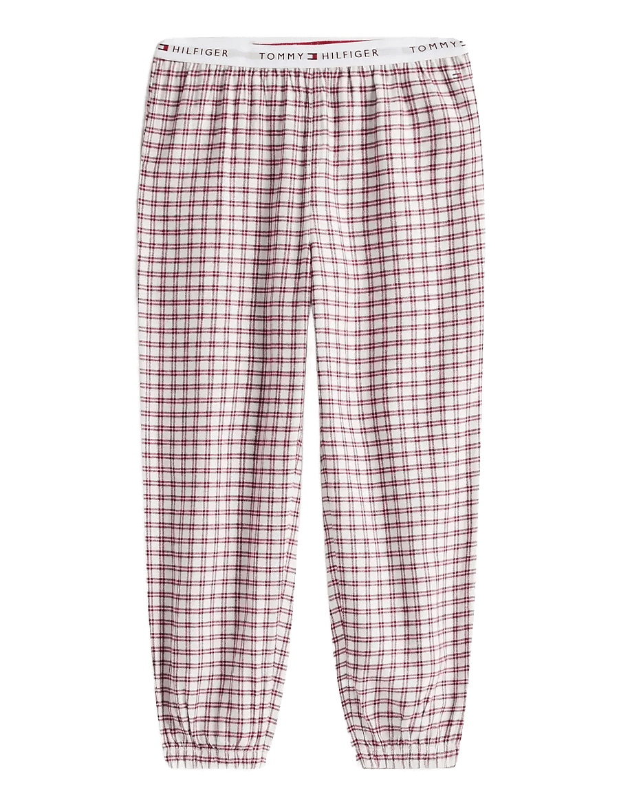 Tommy Hilfiger - LS CUFFED PJ SET GIFTING - langärmelig - ivory silk/mini plaid ivory silk - 2