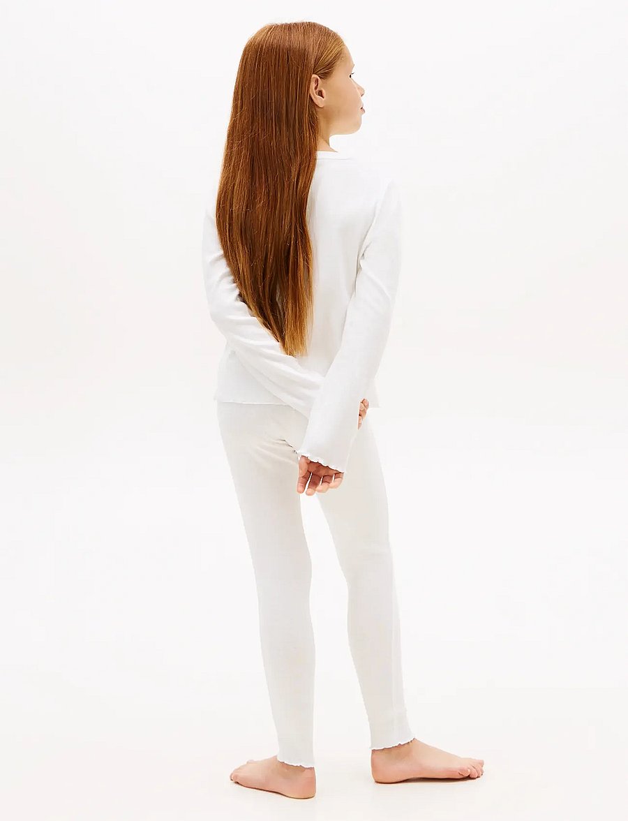 Tommy Hilfiger - POINTELLE LS PJ SET GIFTING - pyjamasset - ecru - 3