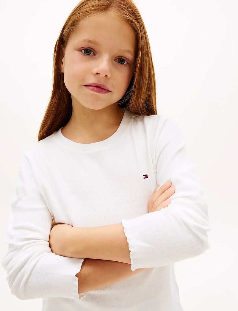 Tommy Hilfiger - POINTELLE LS PJ SET GIFTING - pyjama-sets - ecru - 4