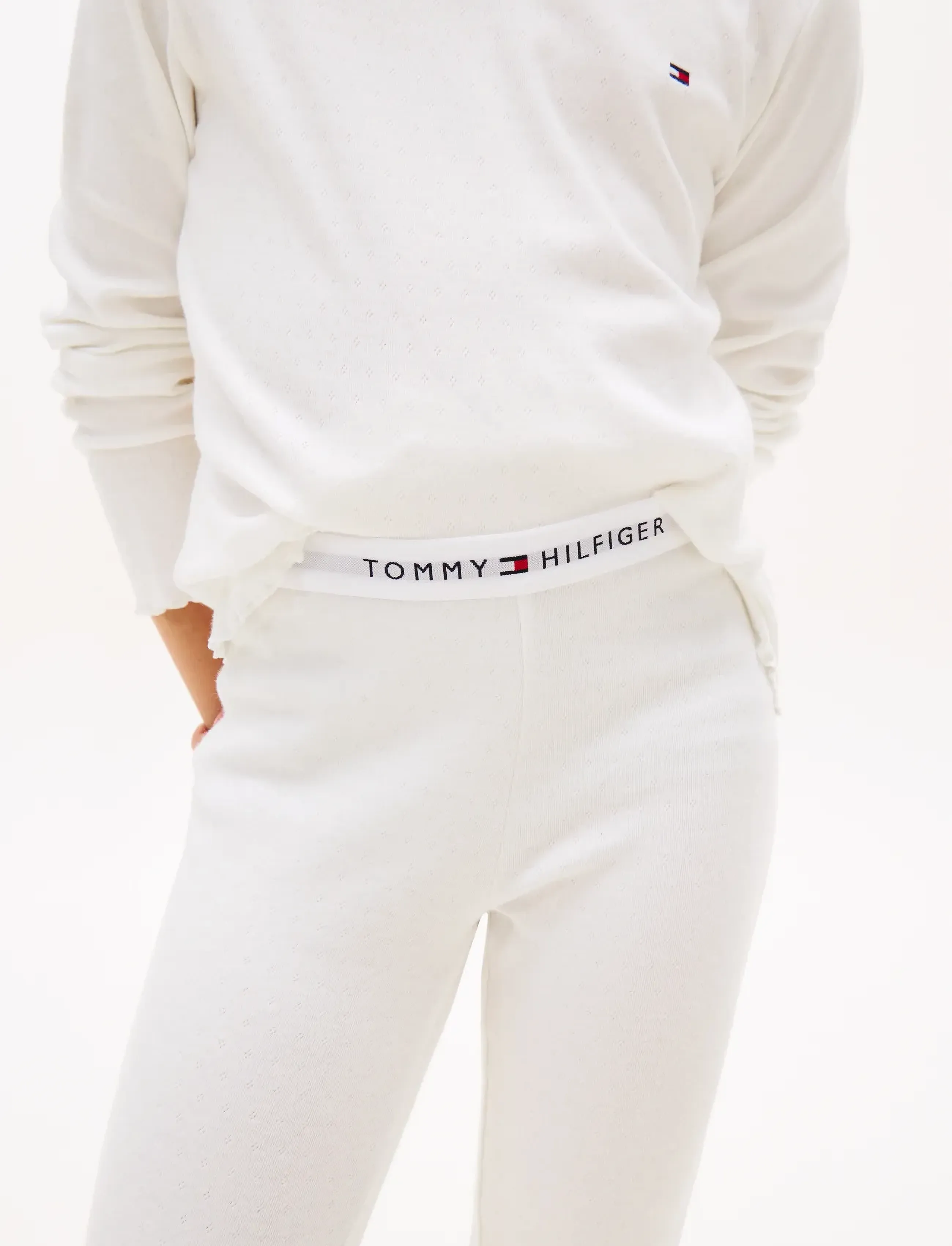 Tommy Hilfiger - POINTELLE LS PJ SET GIFTING - pyjamasset - ecru - 5