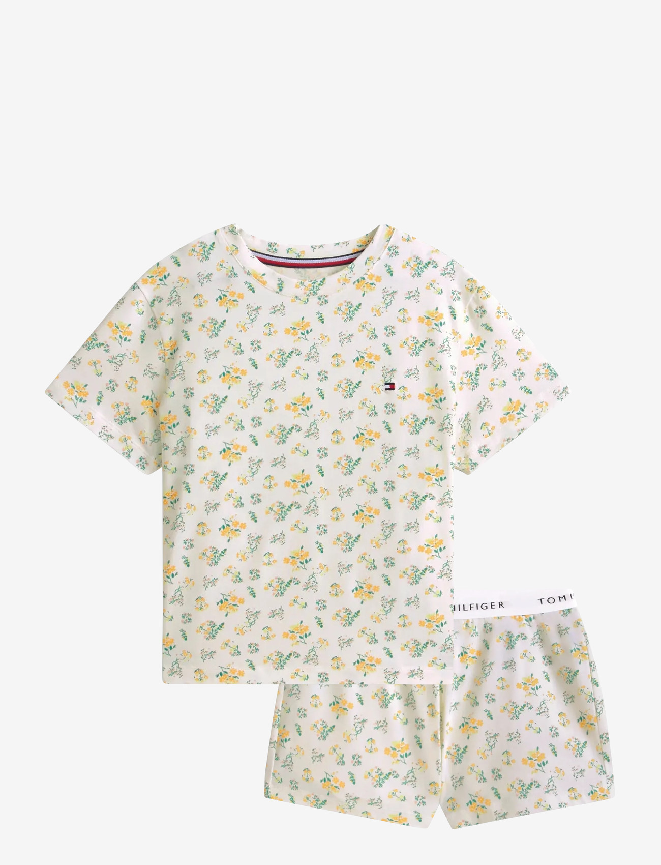 Tommy Hilfiger - SS PJ SET - komplektid - traditional floral ecru - 1