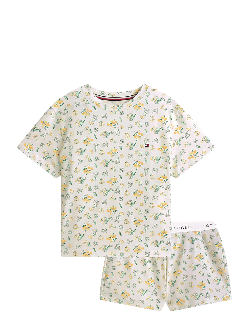 Tommy Hilfiger - SS PJ SET - pyjama-sets - traditional floral ecru - 1