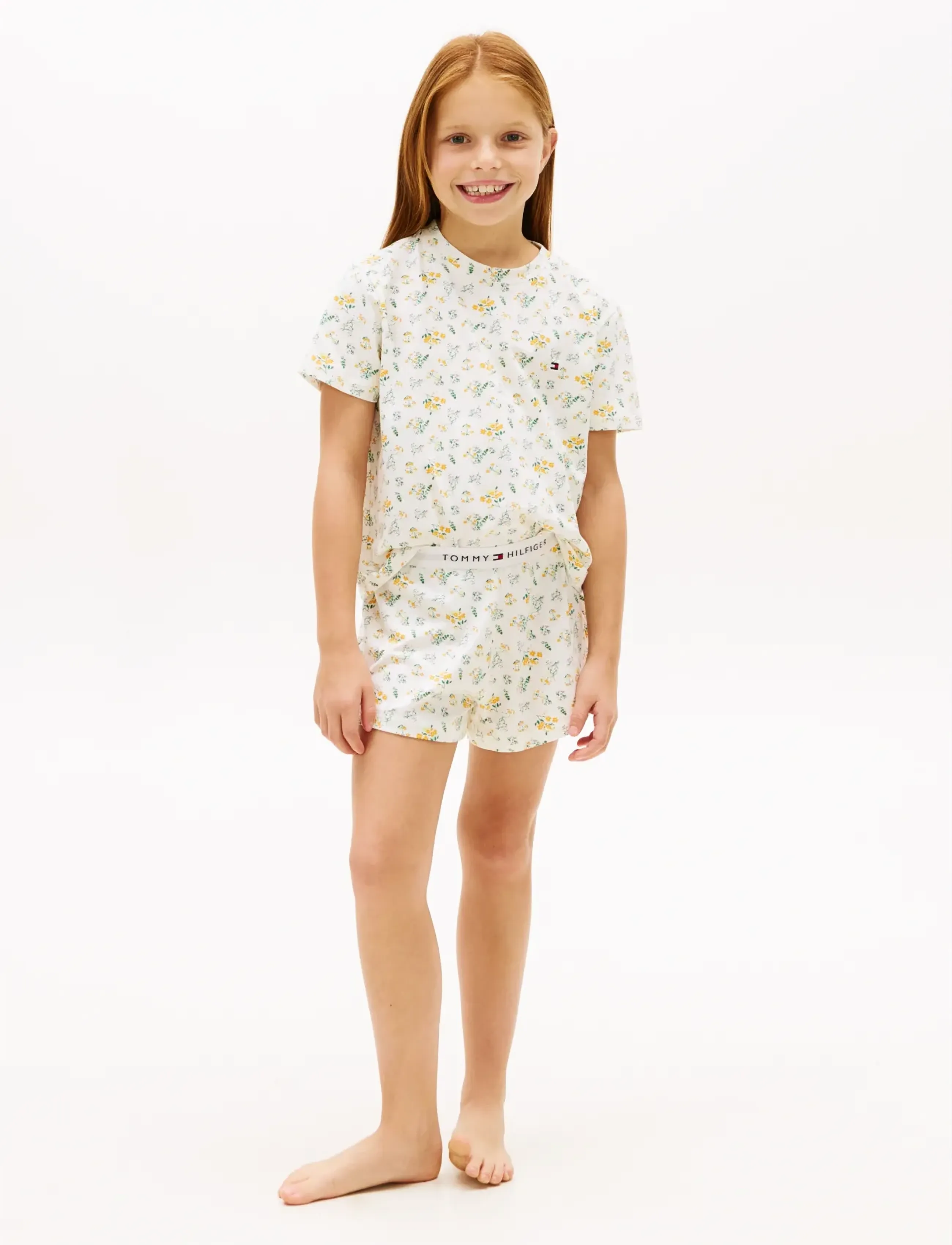 Tommy Hilfiger Ss Pj Set, 152-164, Multi/patterned, Pyjamas > Pyjamas-Sæt, Børn