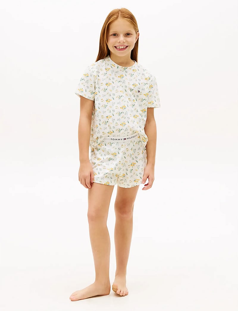 Tommy Hilfiger - SS PJ SET - pyjama-sets - traditional floral ecru - 0