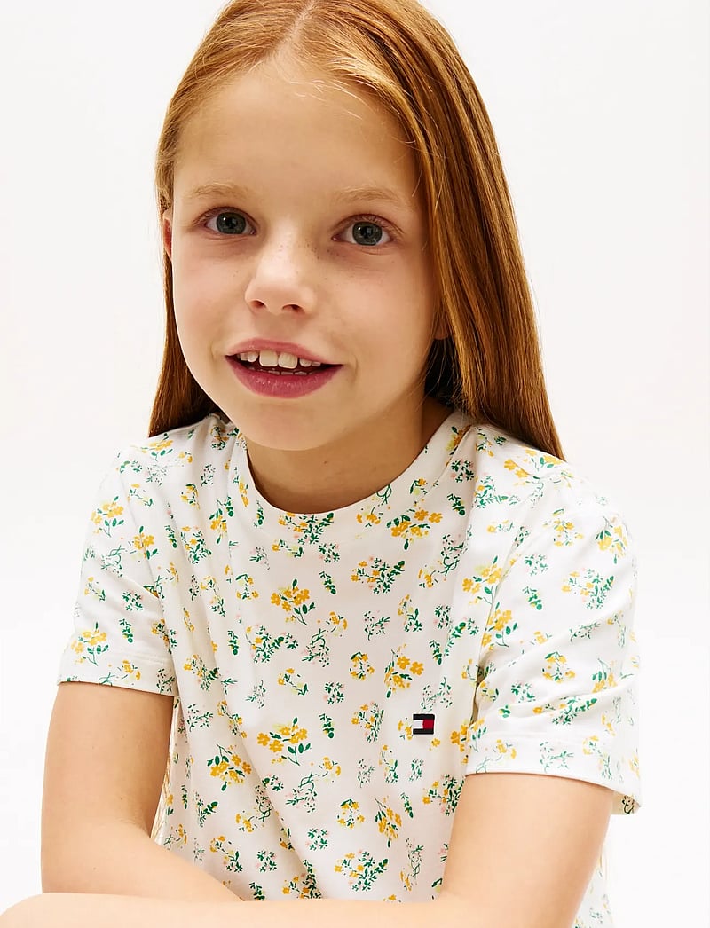 Tommy Hilfiger - SS PJ SET - pyjama-sets - traditional floral ecru - 3