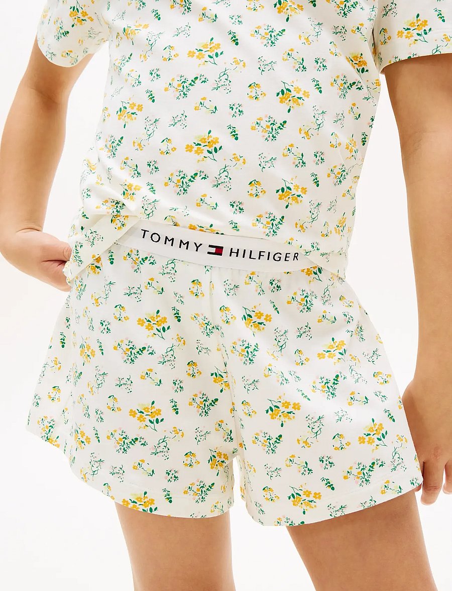 Tommy Hilfiger - SS PJ SET - pyjama-sets - traditional floral ecru - 4