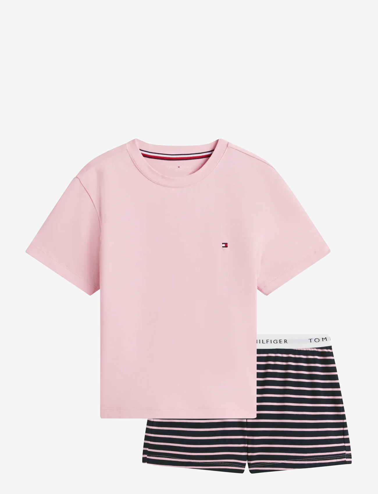 Tommy Hilfiger - SS PJ SET - pyjamassæt - bonita pink   breton navy - 1