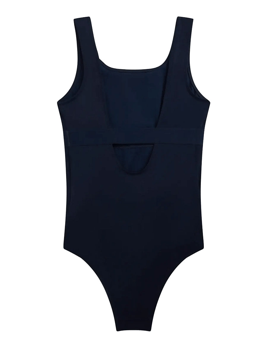 Tommy Hilfiger - SQUARE NECK ONE PIECE - badeanzüge - dark night navy - 1