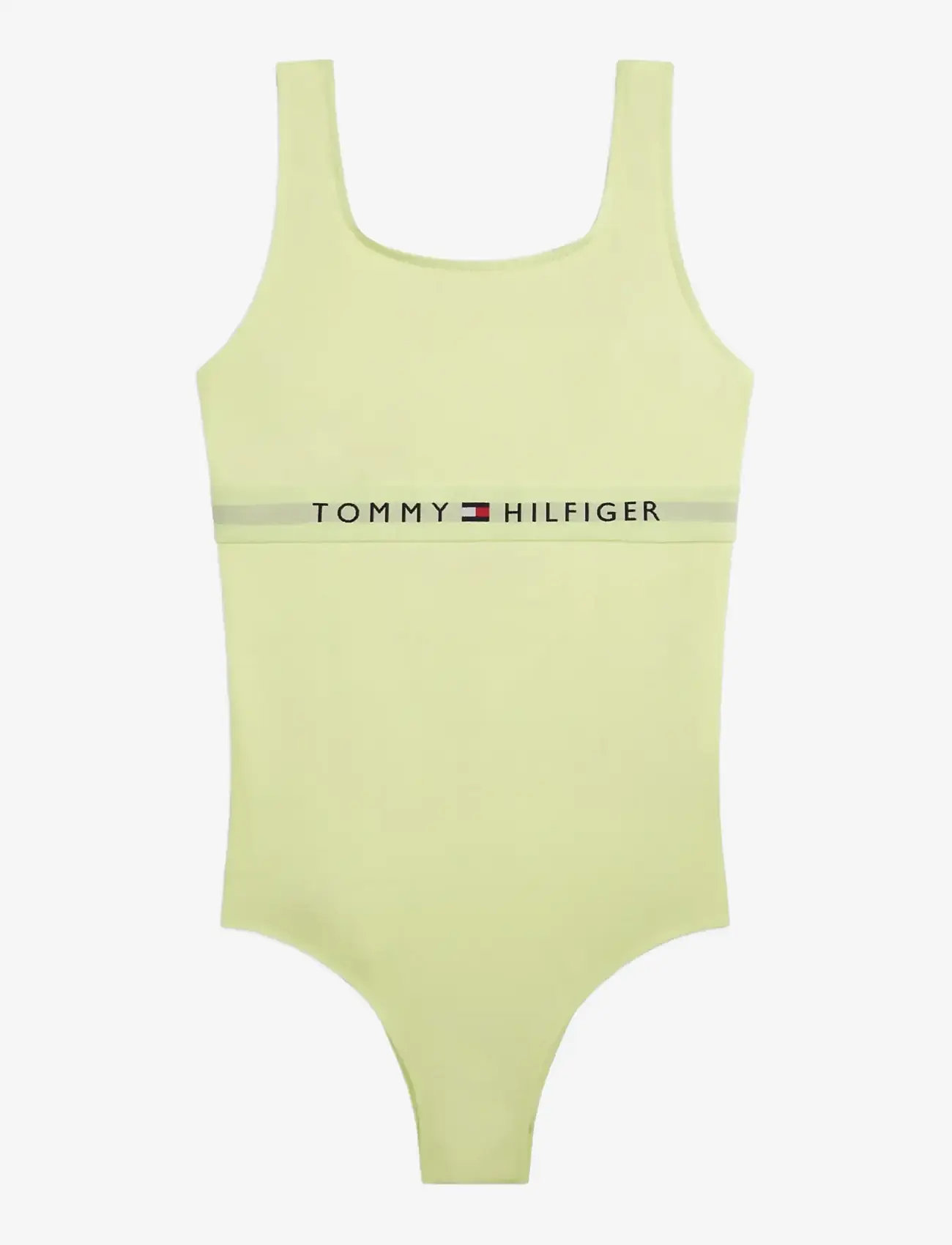 Tommy Hilfiger - SQUARE NECK ONE PIECE - badedragter - faded fluro - 0