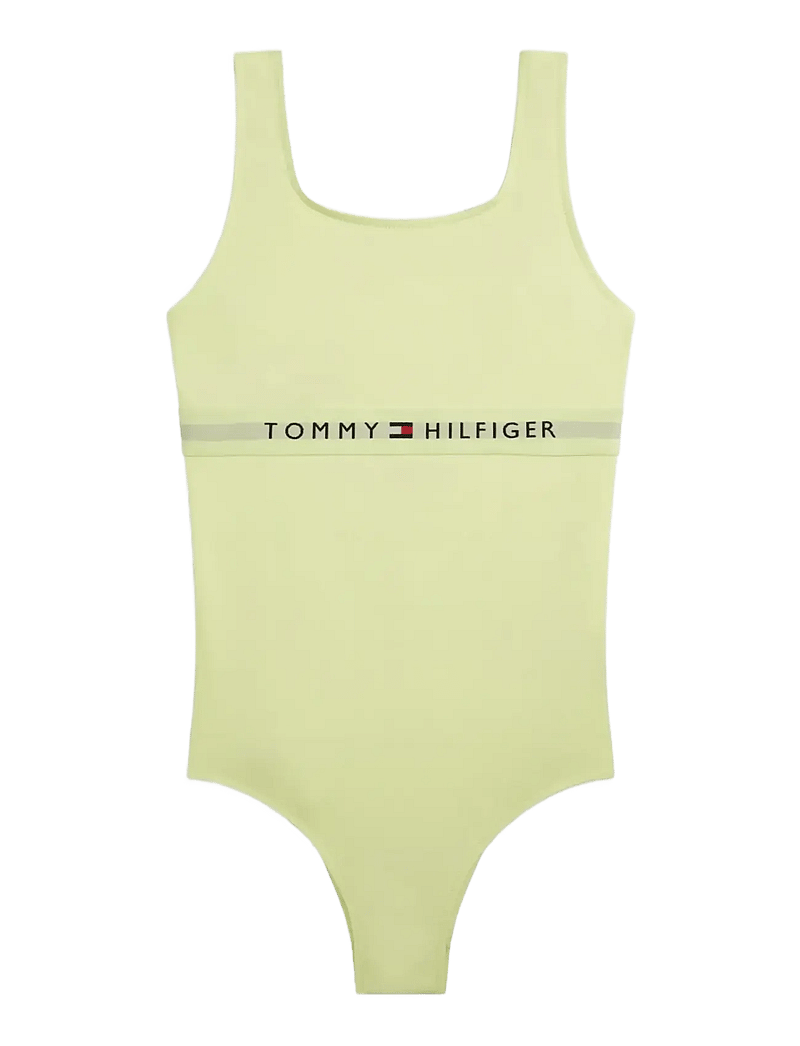 Tommy Hilfiger - SQUARE NECK ONE PIECE - badeanzüge - faded fluro - 0