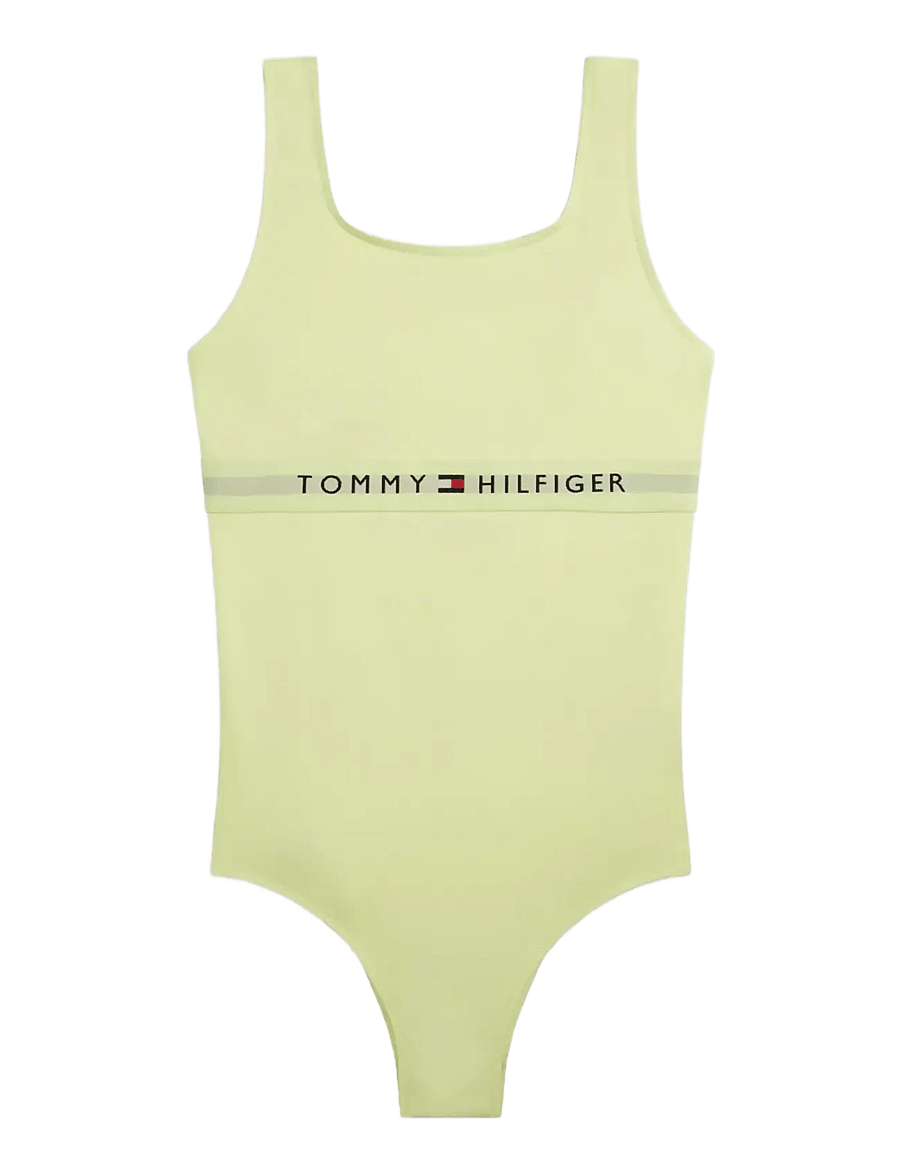Tommy Hilfiger - SQUARE NECK ONE PIECE - badeanzüge - faded fluro - 0