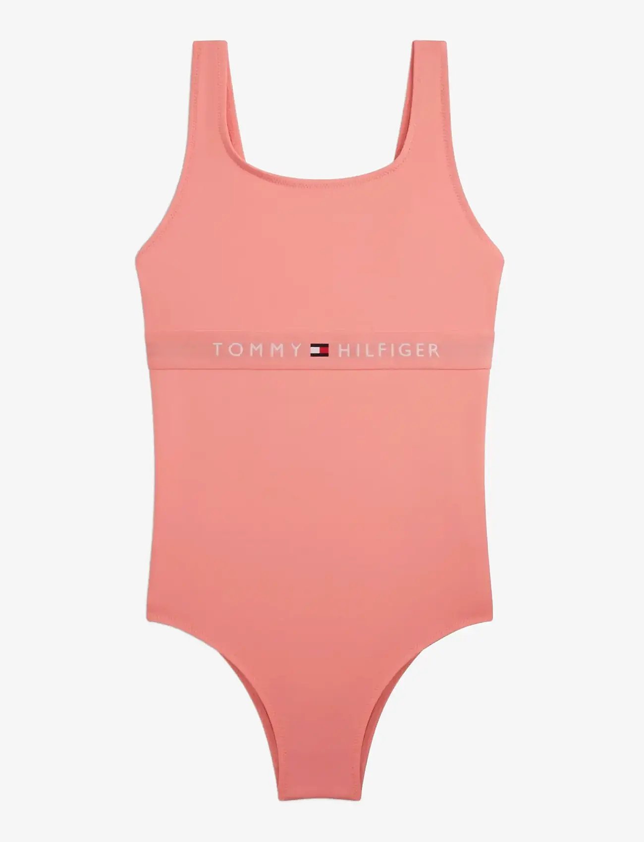 Tommy Hilfiger - SQUARE NECK ONE PIECE - badedragter - tropical blush - 0
