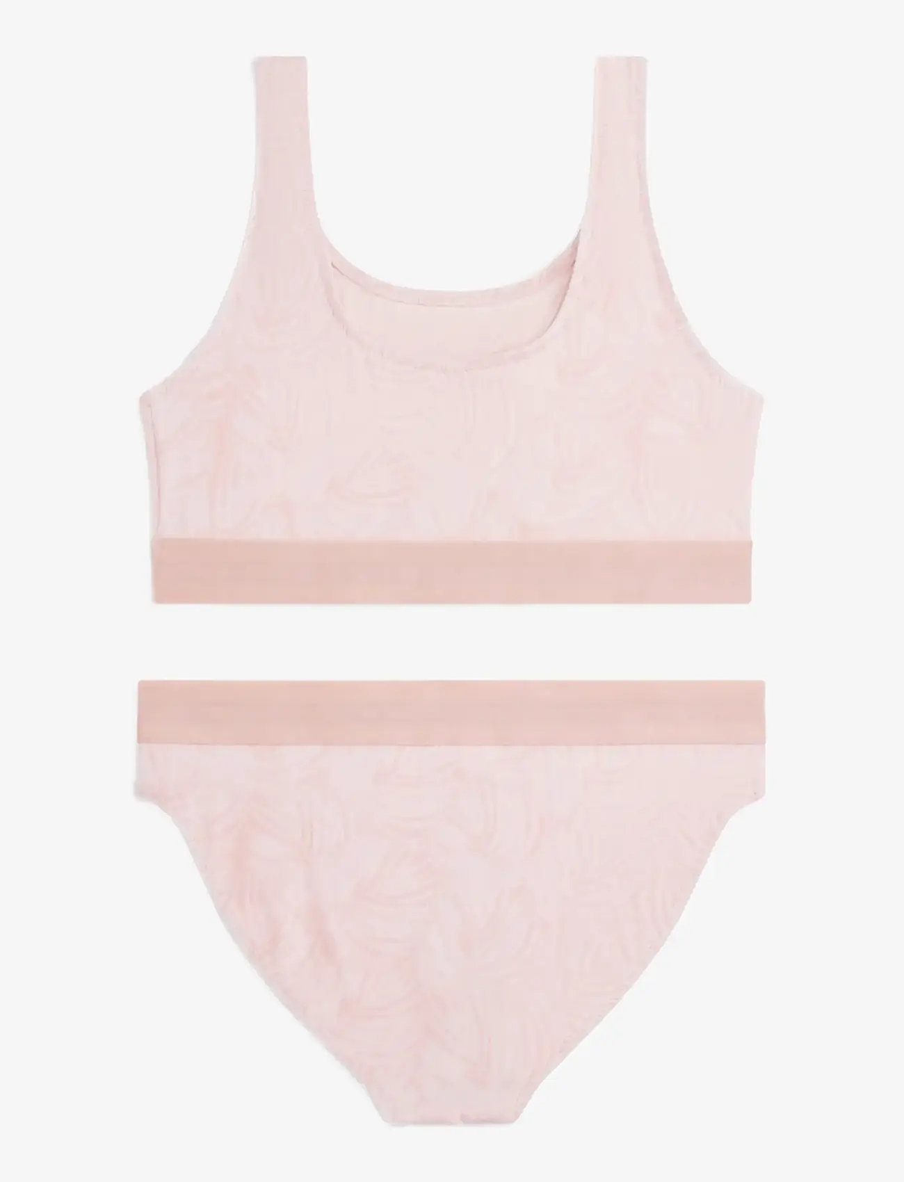 Tommy Hilfiger - BRALETTE SET PRINT - nærfatnaður sett - palm leaf pink - 1