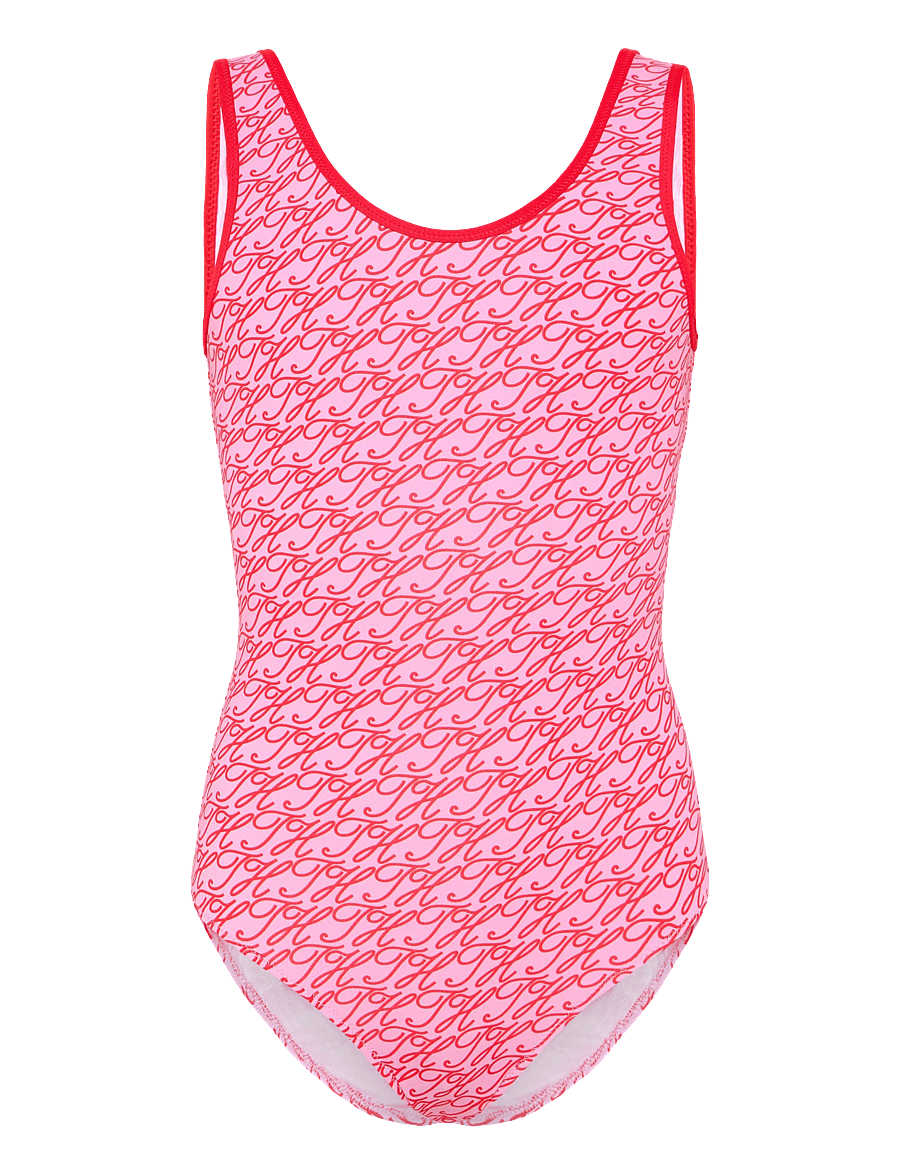 Tommy Hilfiger - ONE PIECE PRINT - baddräkter - script all over rose - 0