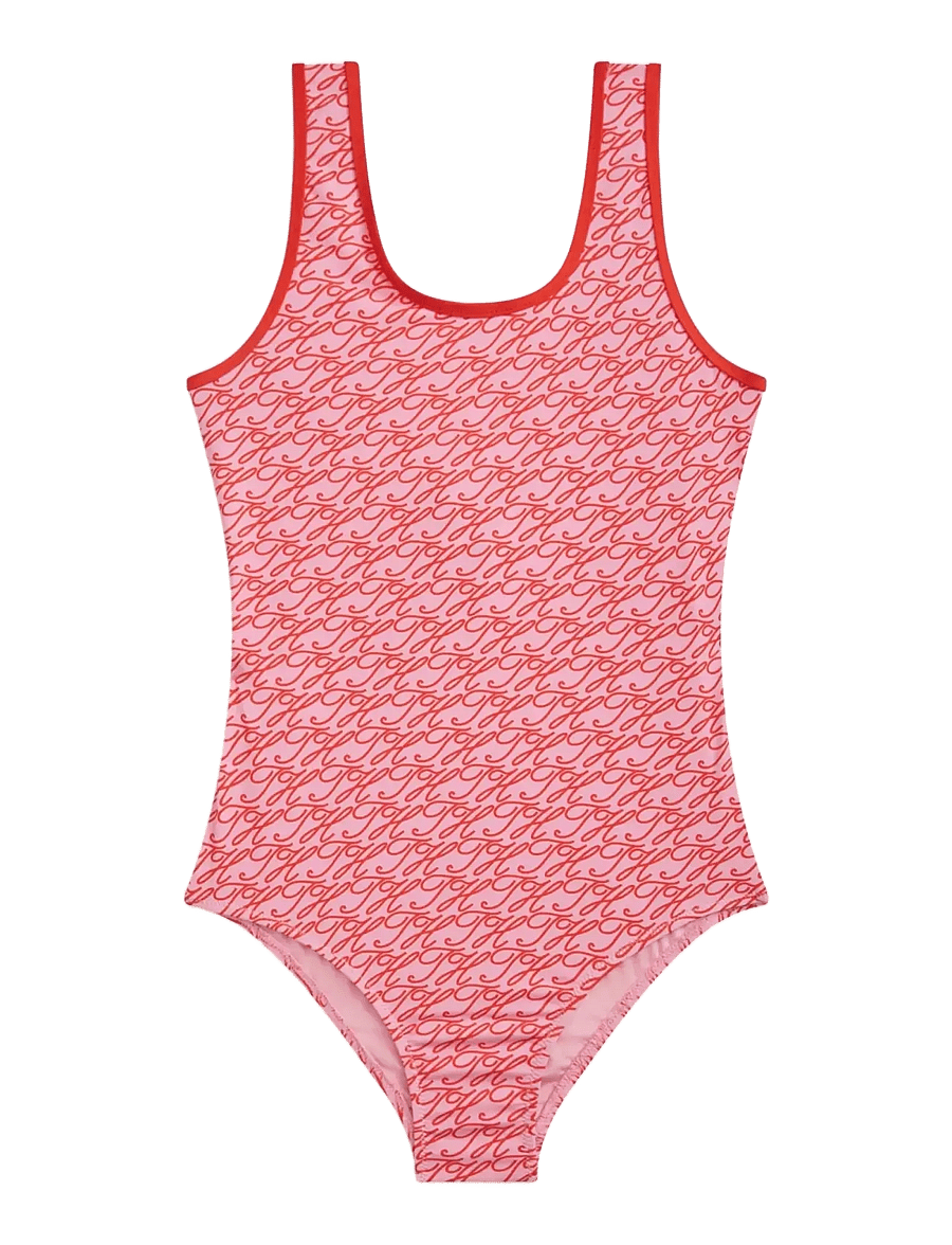 Tommy Hilfiger - ONE PIECE PRINT - baddräkter - script all over rose - 0