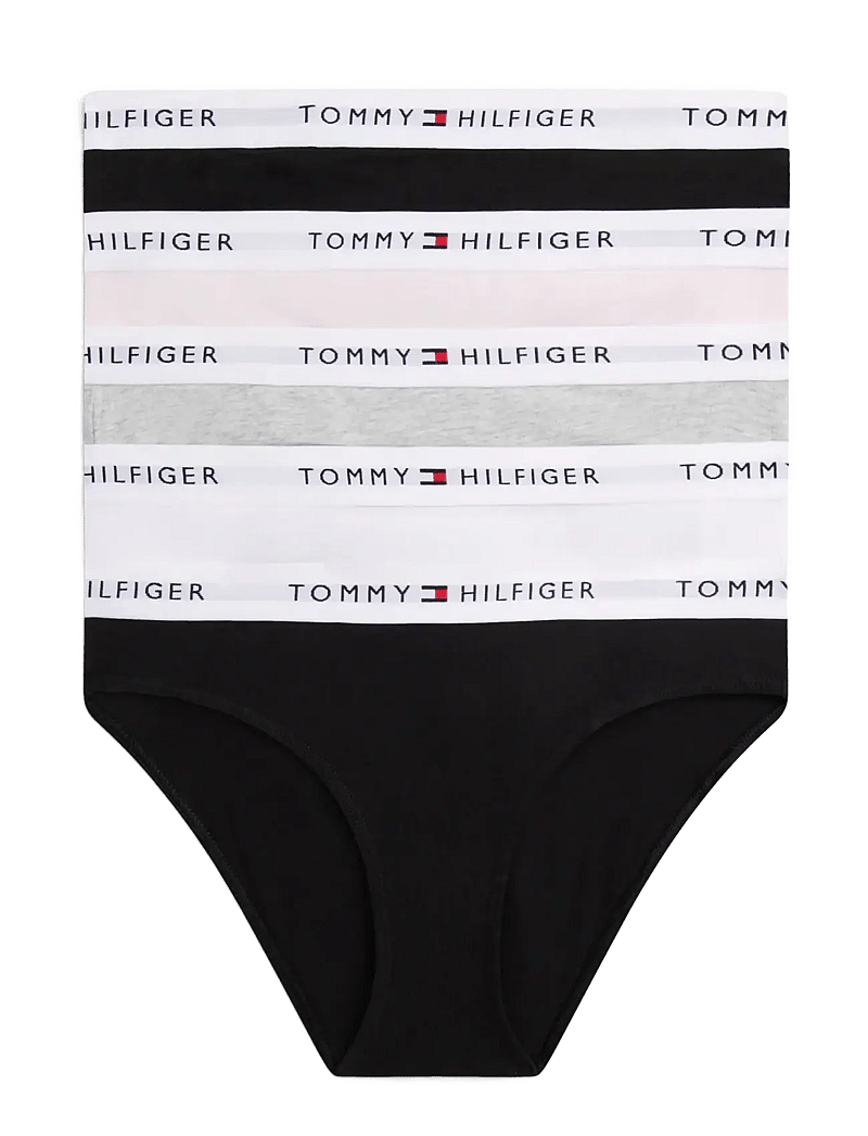 Tommy Hilfiger - 5 PK BIKINI - aluspüksid - black htr l pink white black - 0