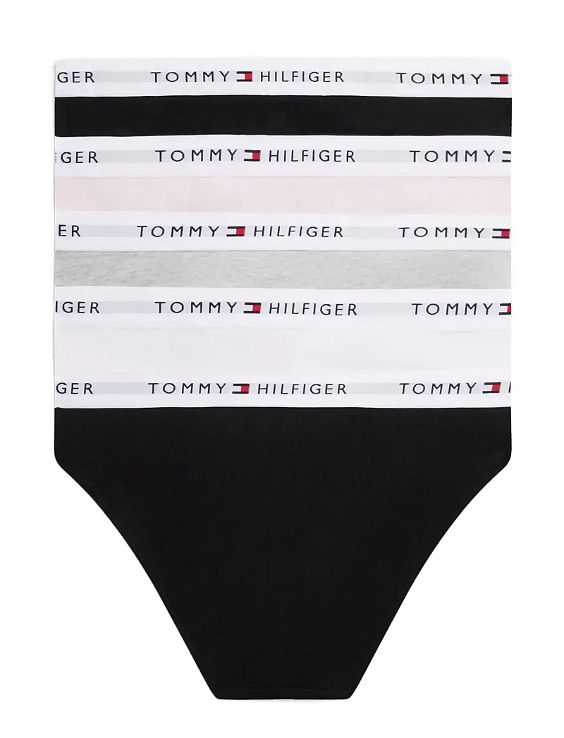 Tommy Hilfiger - 5 PK BIKINI - aluspüksid - black htr l pink white black - 1