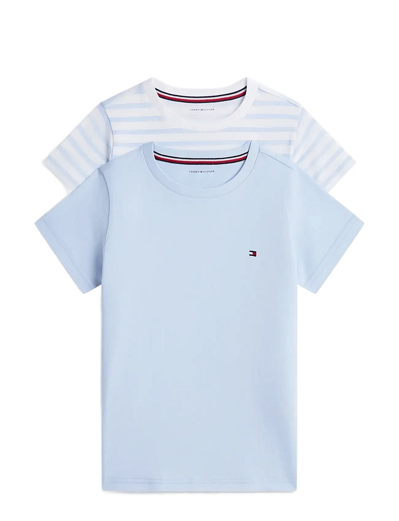 Tommy Hilfiger - 2PK PRINTED TEE - lühikeste varrukatega t-särgid - sweet blue breton sweet blue - 1