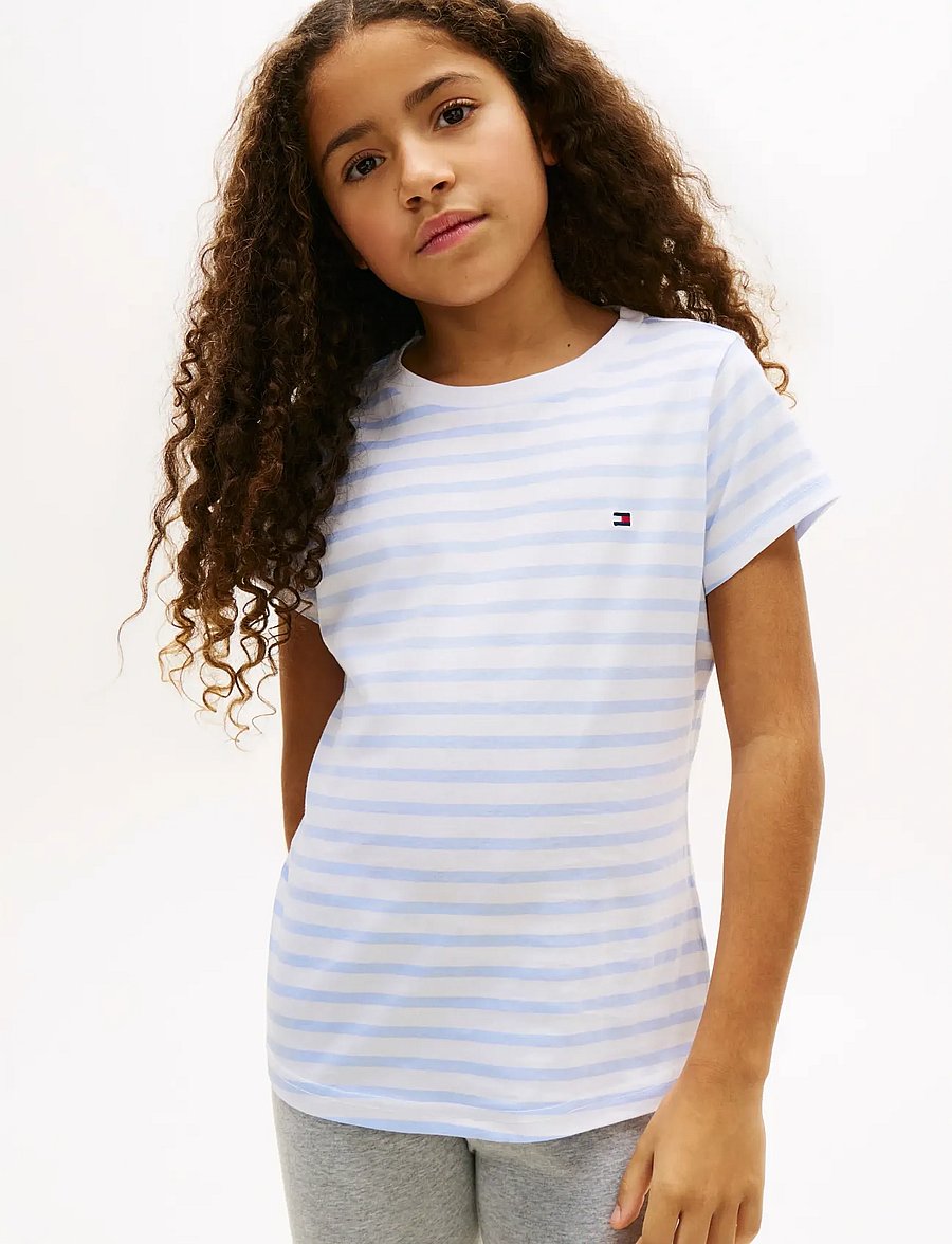 Tommy Hilfiger - 2PK PRINTED TEE - kortermede t-skjorter - sweet blue breton sweet blue - 3