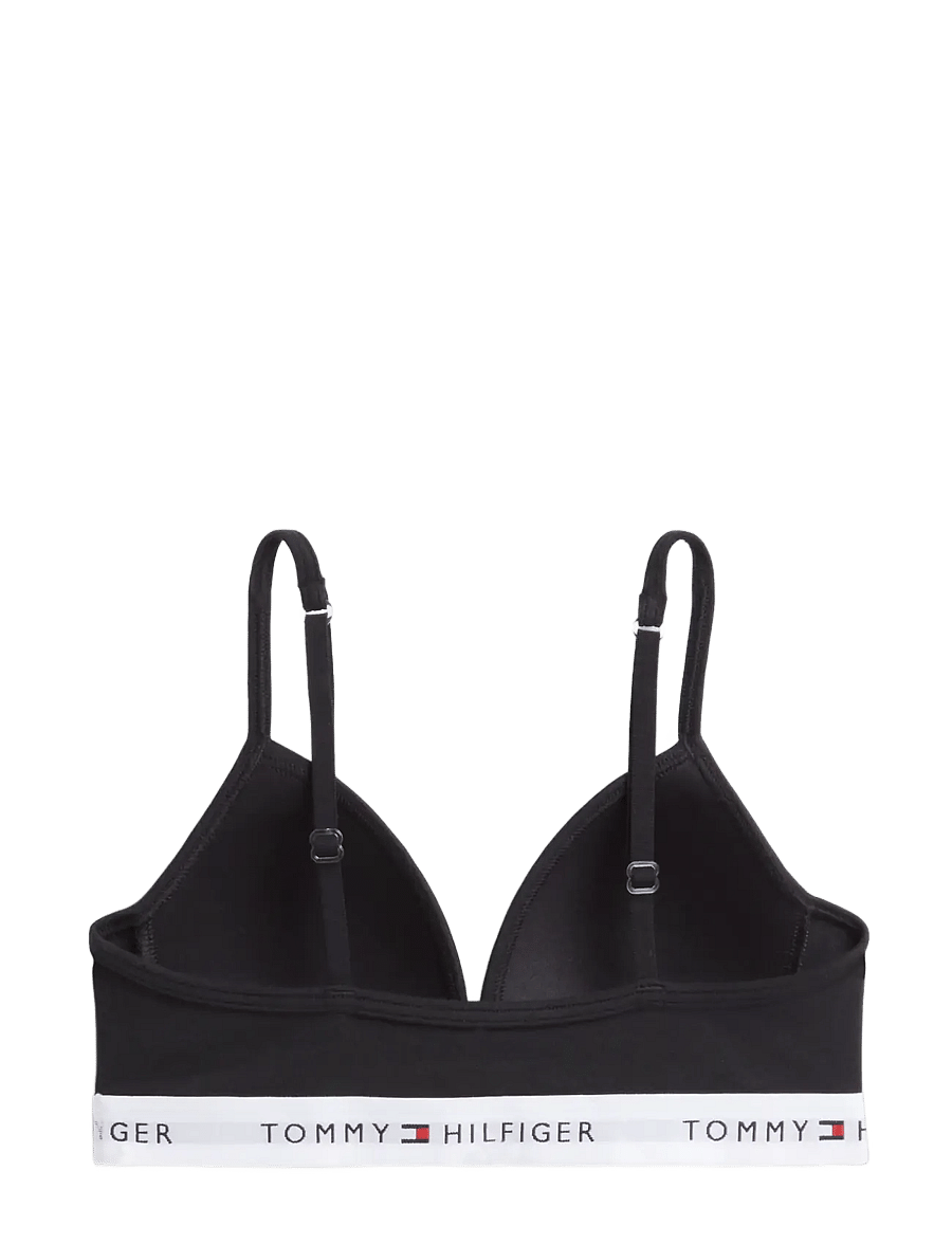 Tommy Hilfiger - Cotton Fixed Foam Bra - overdele - black - 0