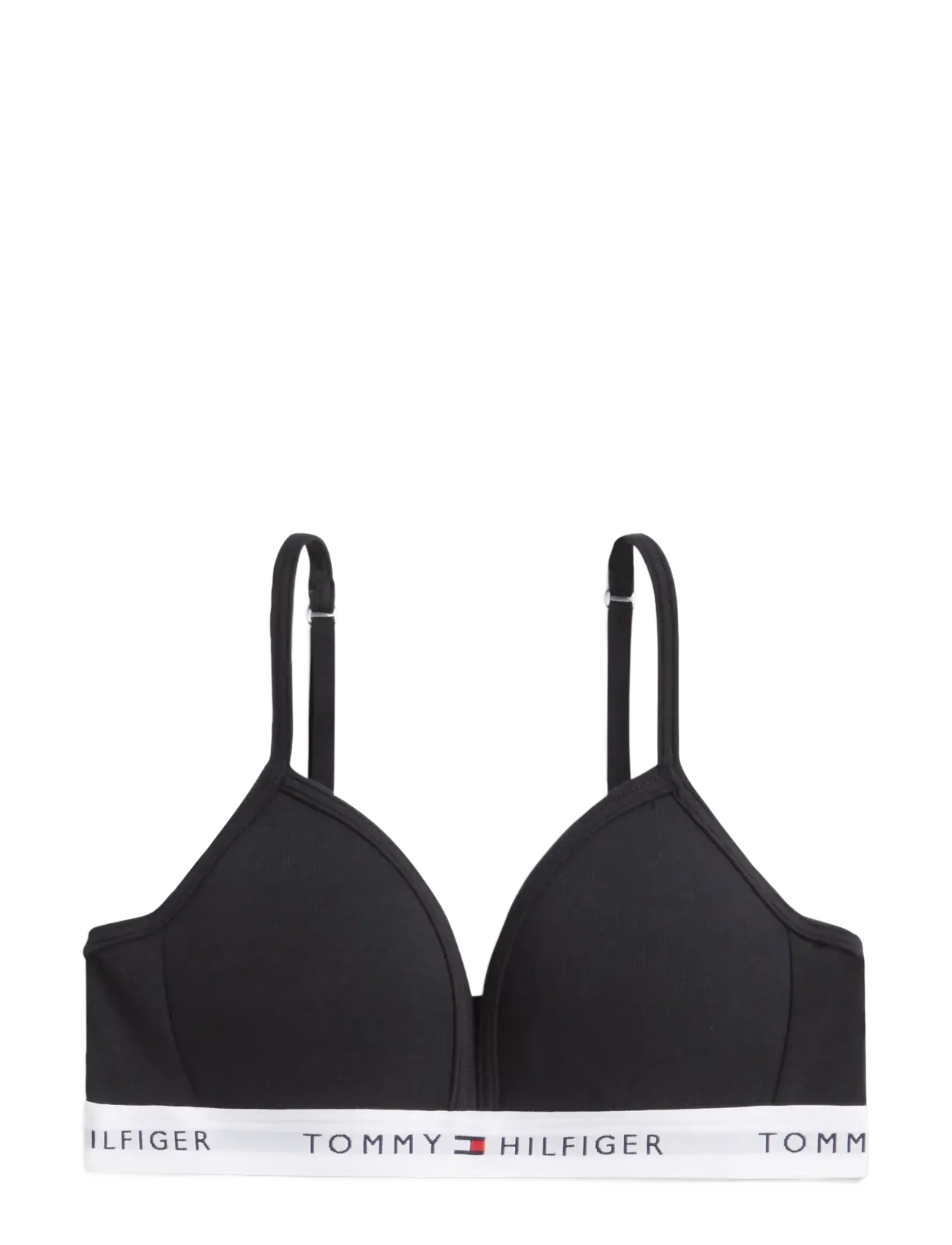 Tommy Hilfiger - Cotton Fixed Foam Bra - overdele - black - 1