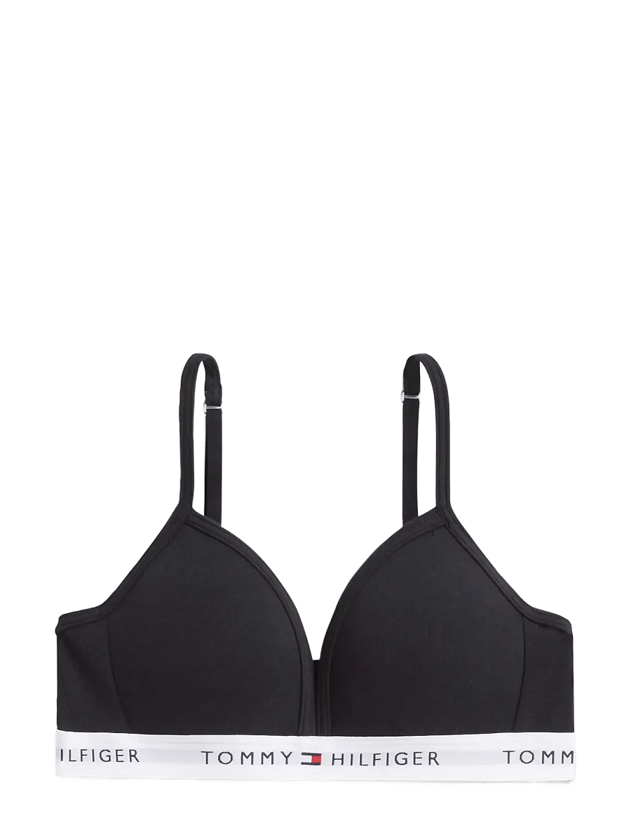 Tommy Hilfiger - Cotton Fixed Foam Bra - overdele - black - 1