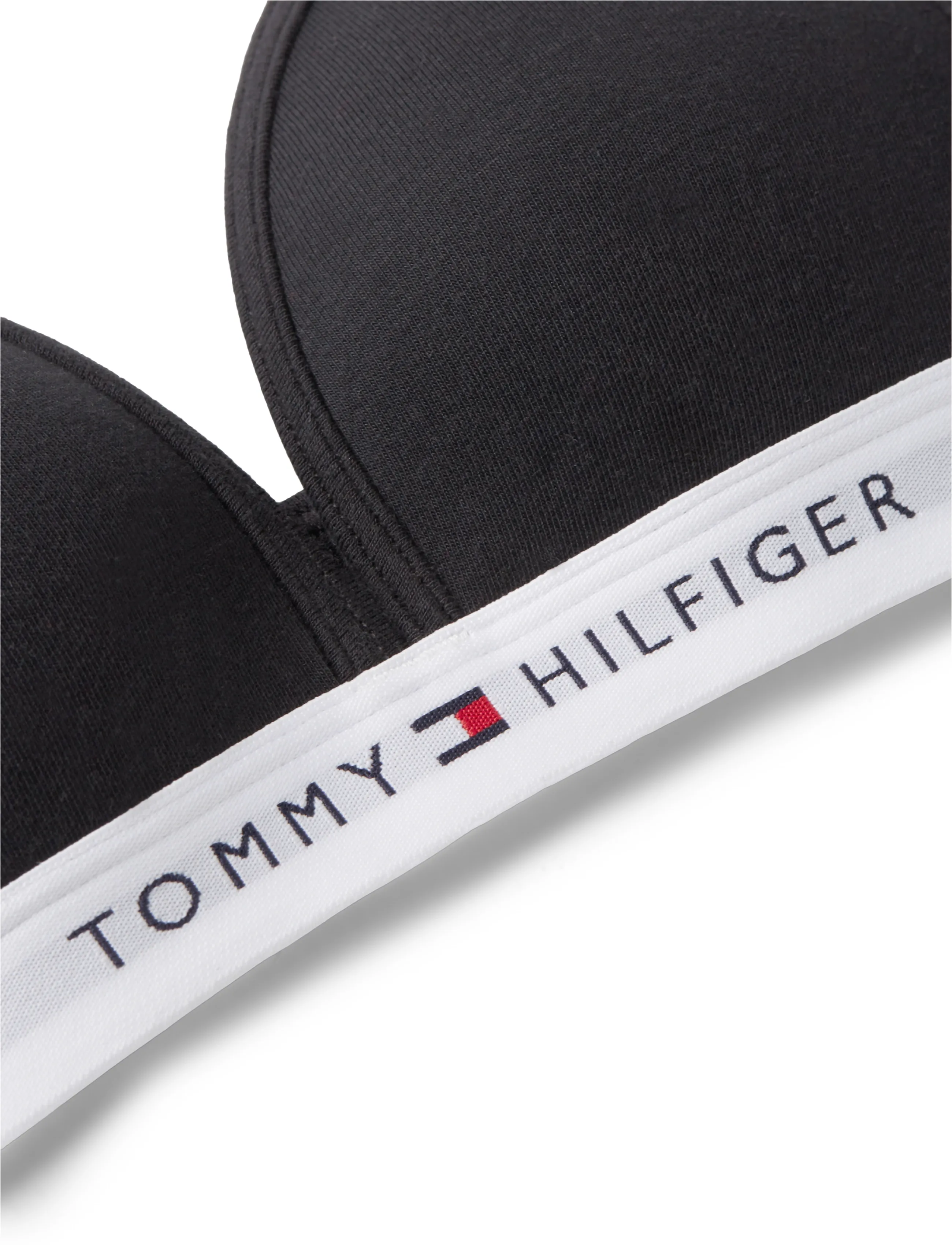 Tommy Hilfiger - Cotton Fixed Foam Bra - overdele - black - 2