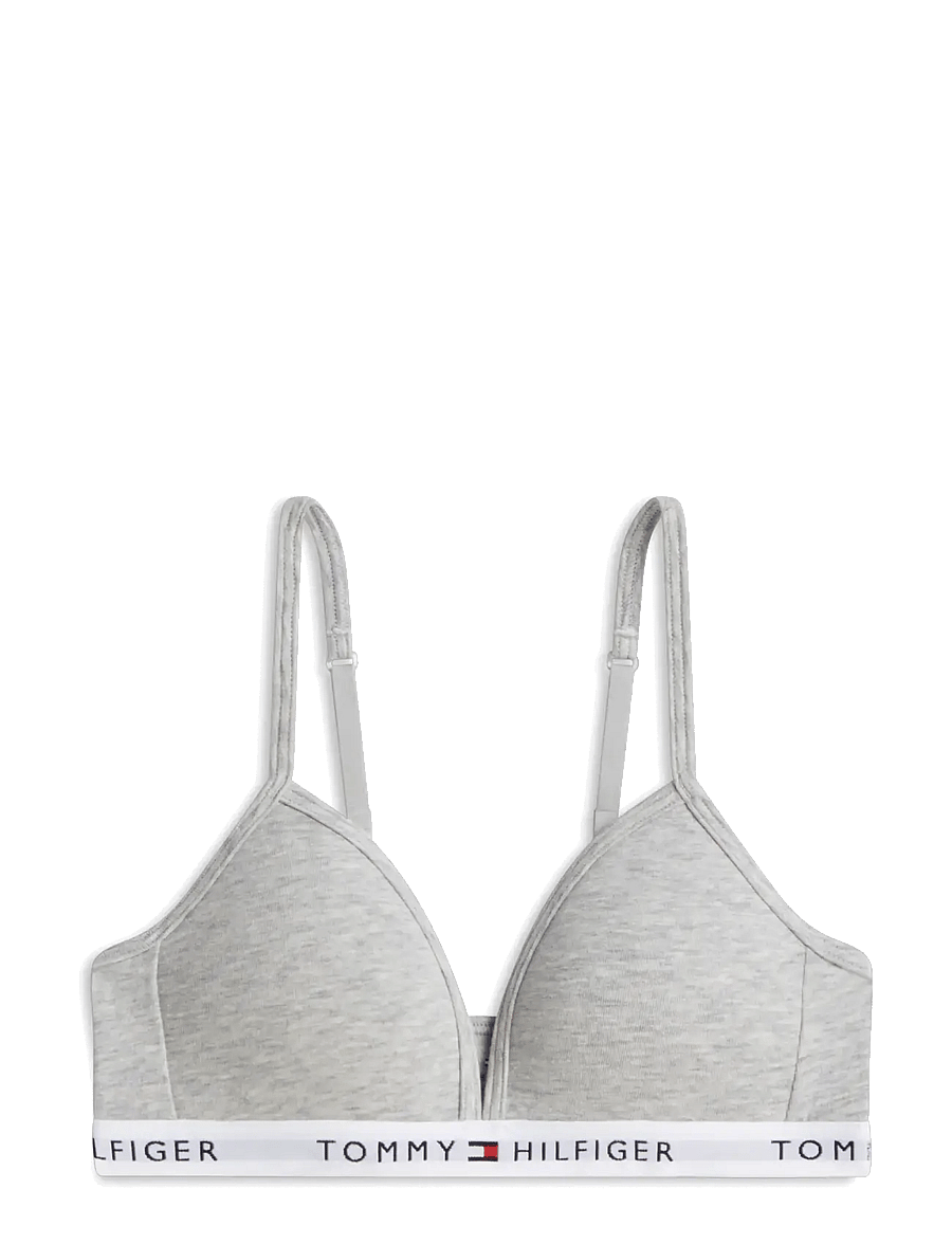 Tommy Hilfiger - Cotton Fixed Foam Bra - alustopit - light grey heather - 0